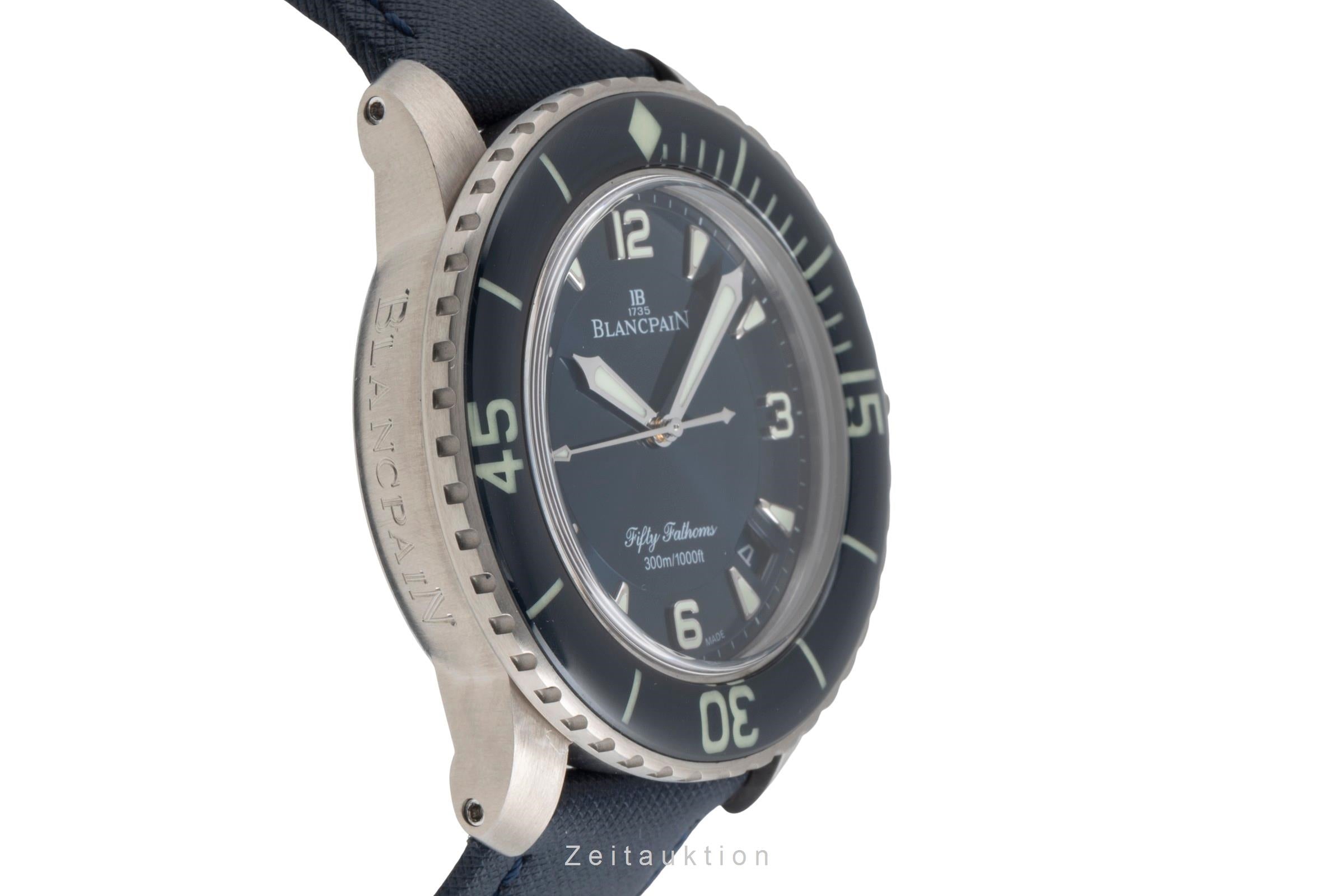 Blancpain Fifty Fathoms titane  automatique montre pour hommes 5015 12B40 O52A LP: 17500EUR  [2504871]