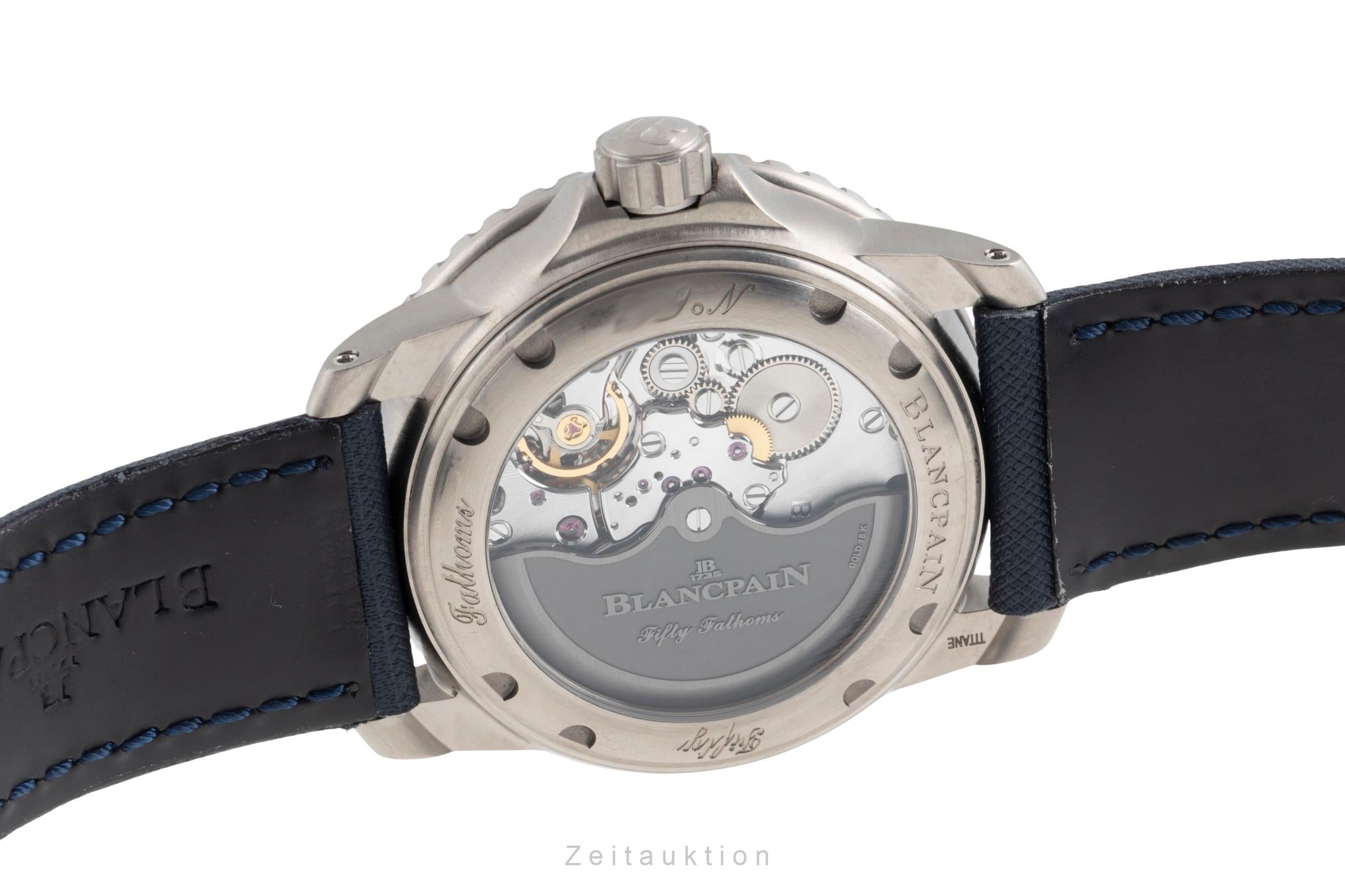 Blancpain Fifty Fathoms titane  automatique montre pour hommes 5015 12B40 O52A LP: 17500EUR  [2504871]