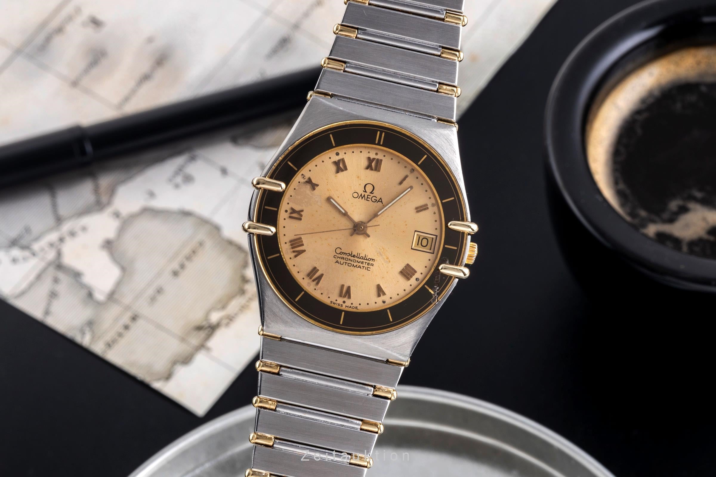 Omega Constellation steel / gold automatic men's watch 168.0068, 368.0865  [2504884]