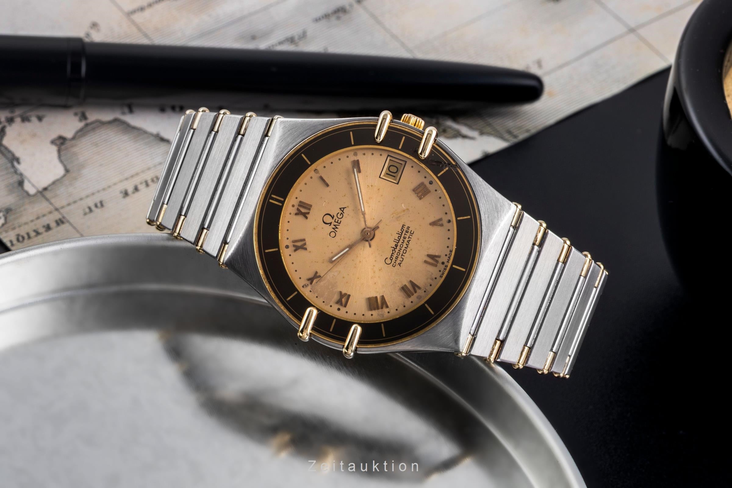 Omega Constellation steel / gold automatic men's watch 168.0068, 368.0865  [2504884]