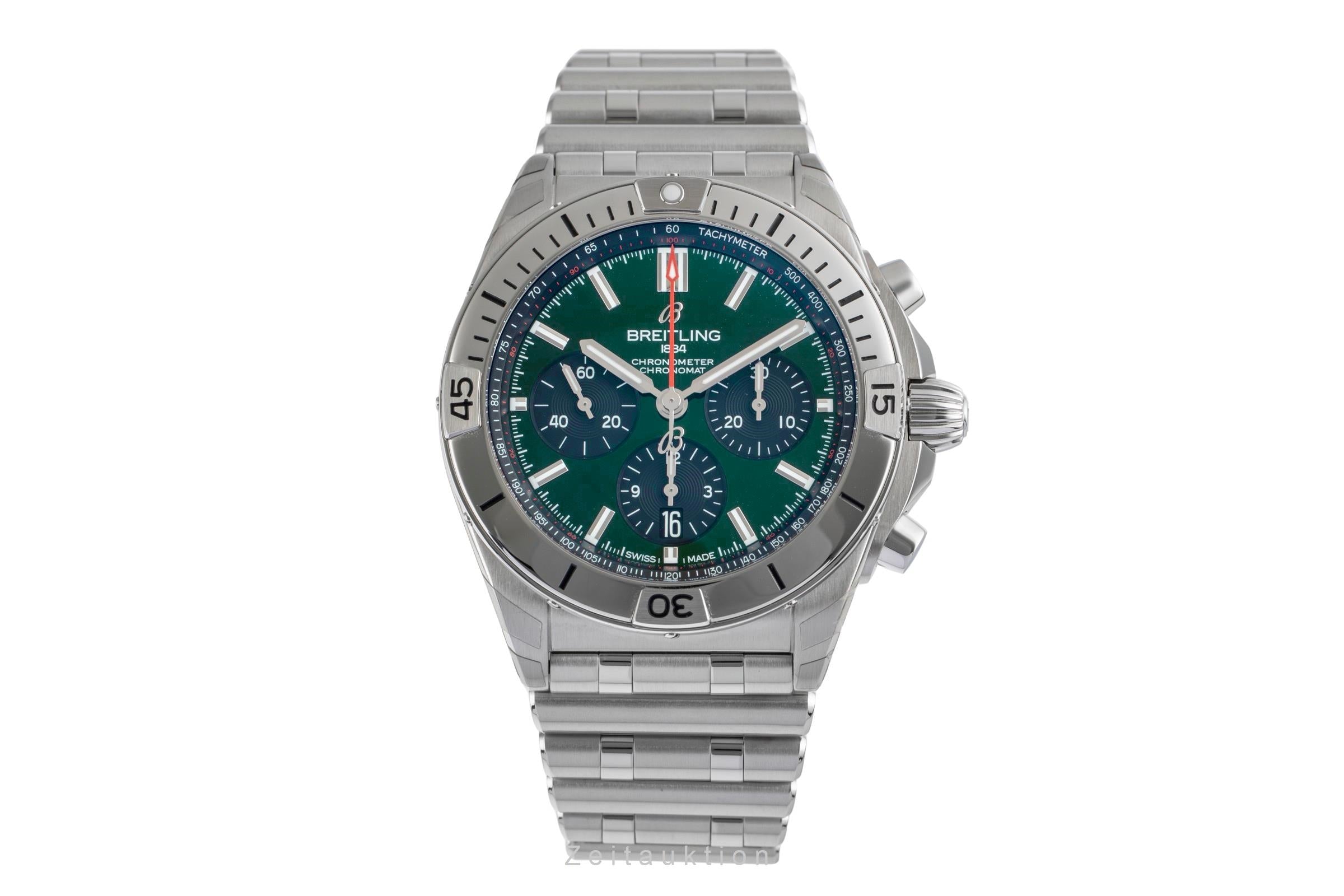 Breitling Chronomat chronograph steel automatic men's watch AB0134101L1A1	 LP: 9200EUR  [2504887]