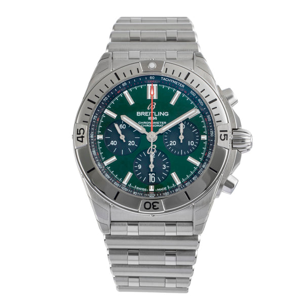 Breitling Chronomat chronograph steel automatic men's watch AB0134101L1A1	 LP: 9200EUR  [2504887]