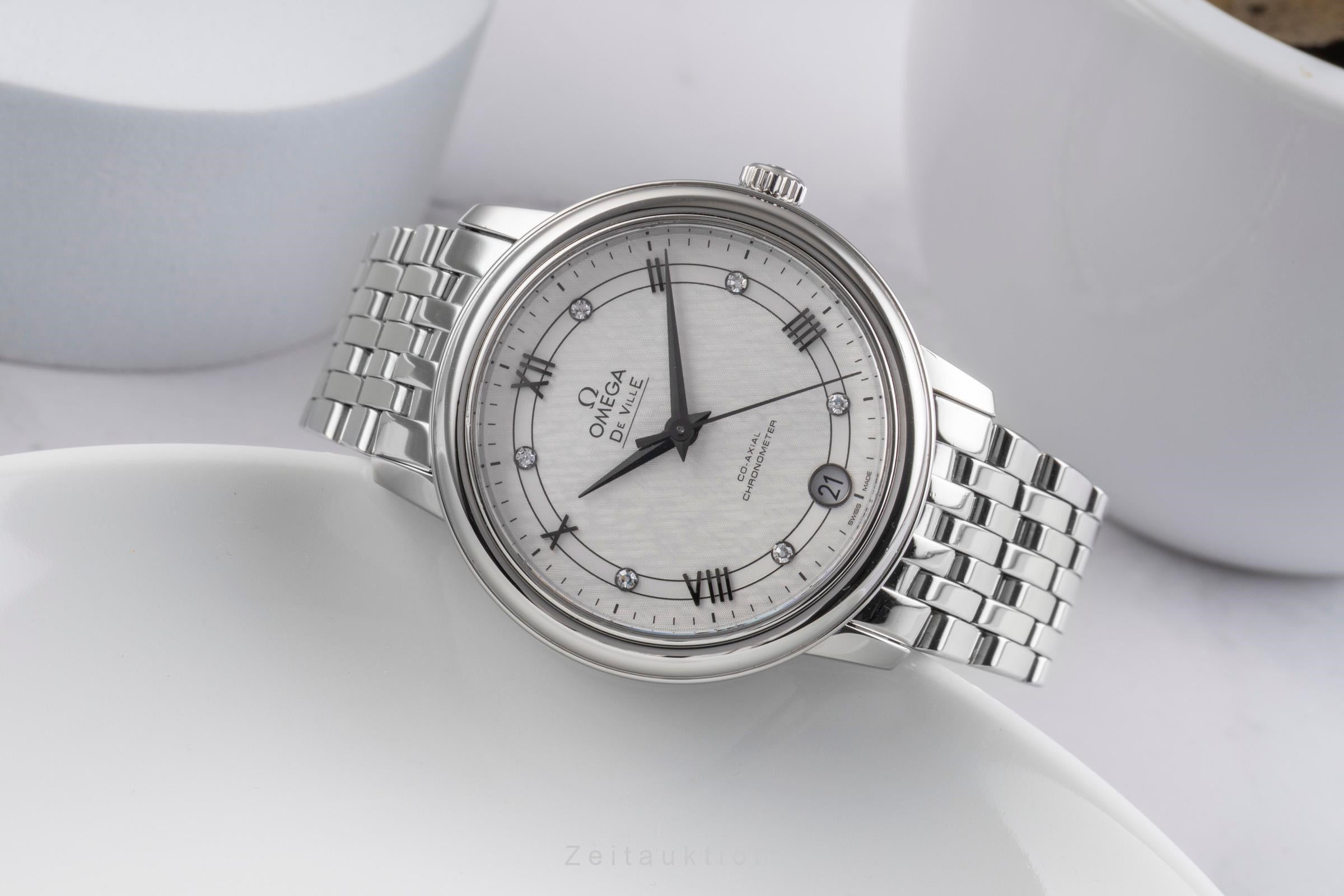 Omega De Ville acier automatique montre pour femmes 424.10.33.20.52.002  [2504891]