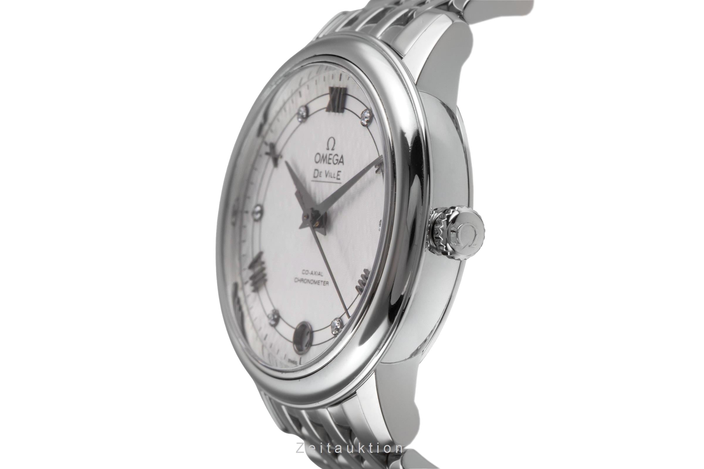 Omega De Ville acier automatique montre pour femmes 424.10.33.20.52.002  [2504891]