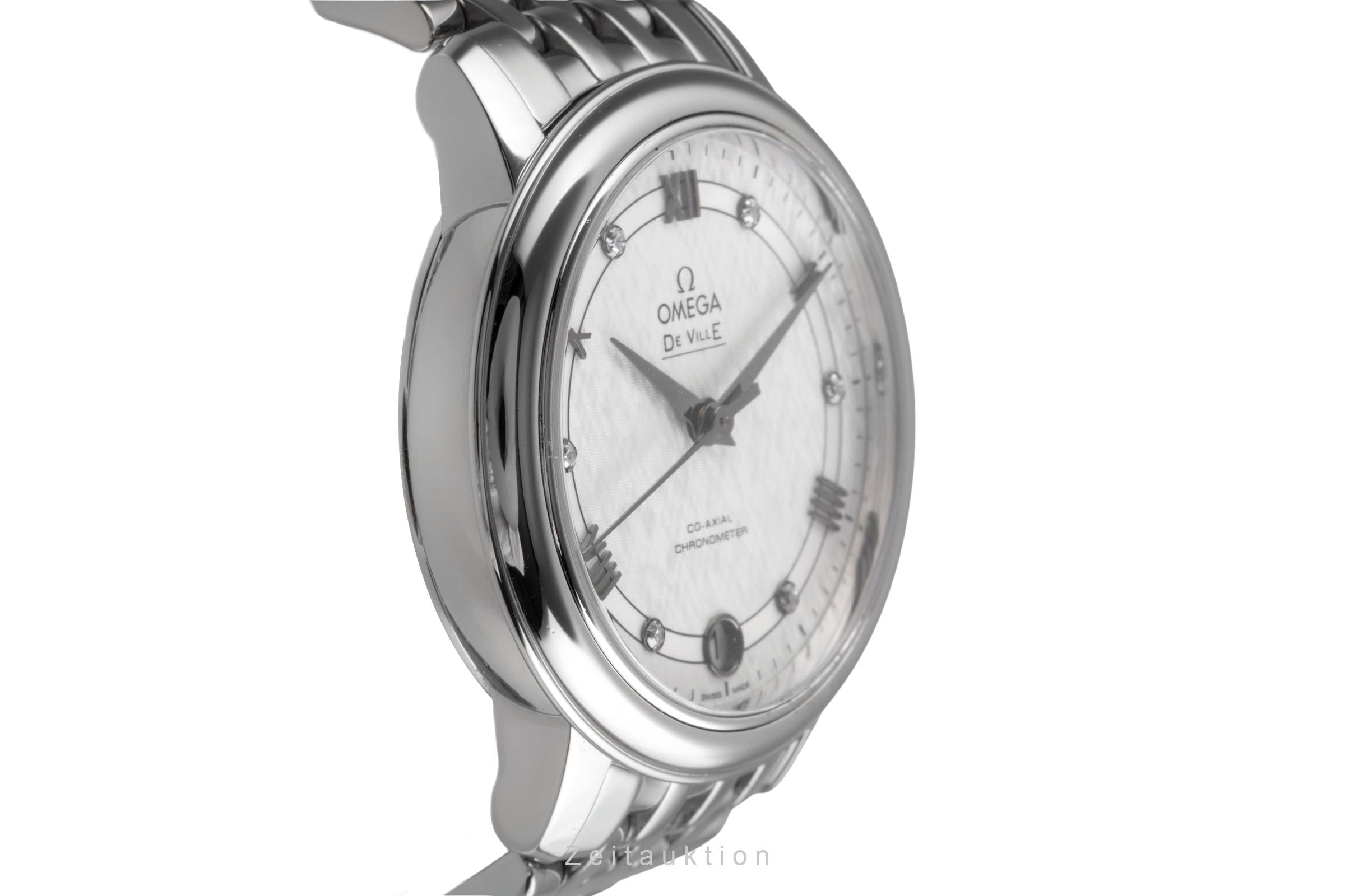 Omega De Ville acier automatique montre pour femmes 424.10.33.20.52.002  [2504891]