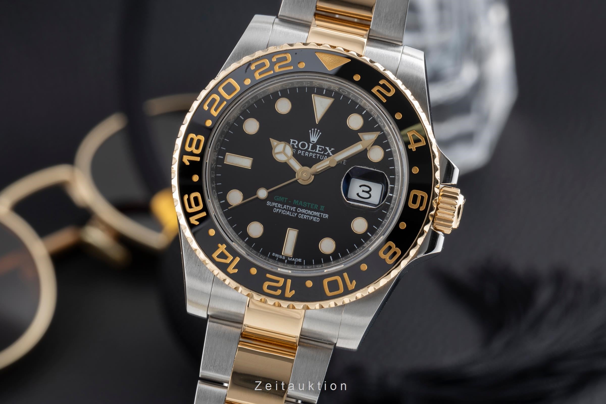 Rolex GMT-Master II acero / oro automático reloj para caballeros 116713LN  [2504895]