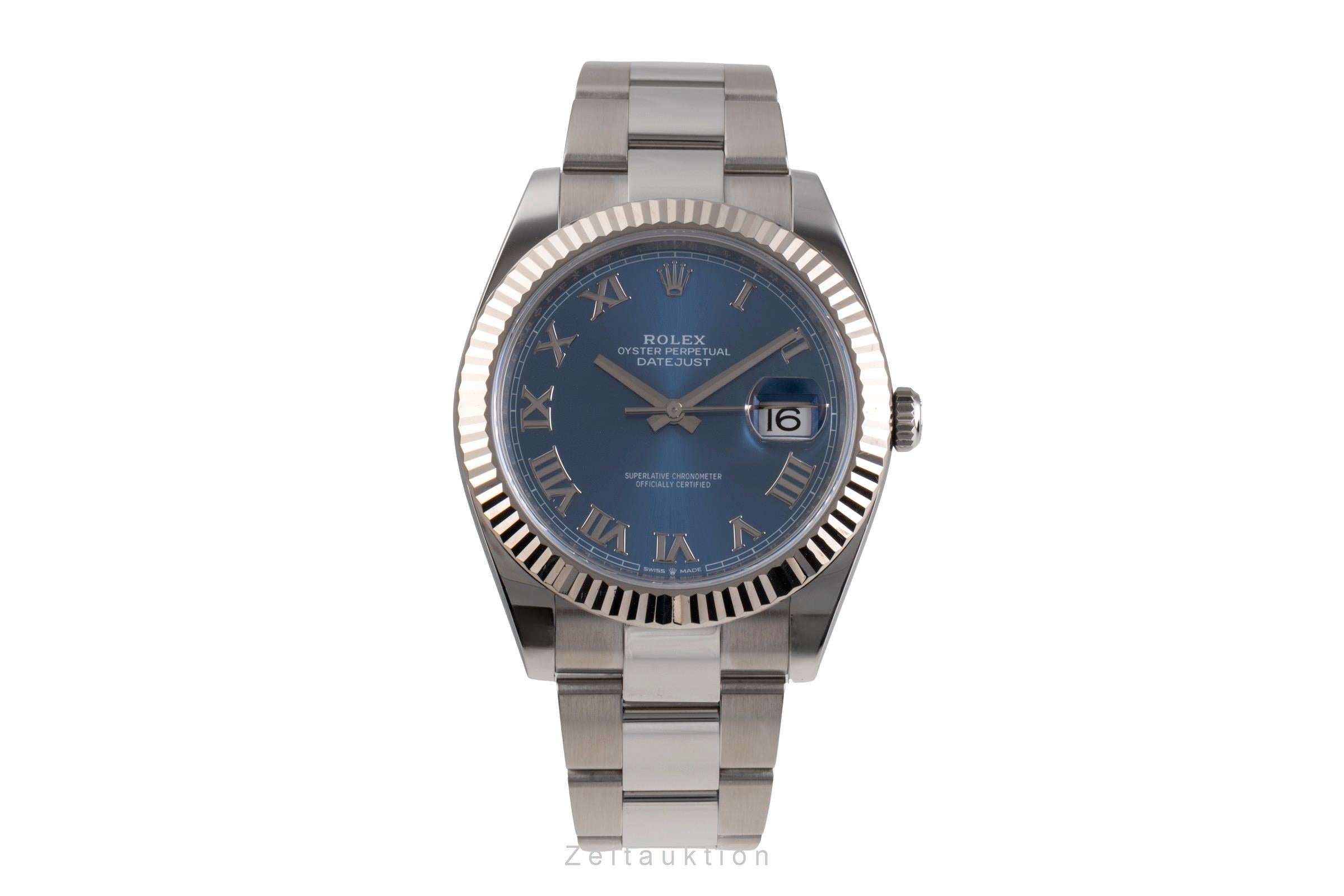 Rolex Datejust Stahl / Weissgold Automatik Blue Roman Dial Herren Ref. 126334  [2504896]