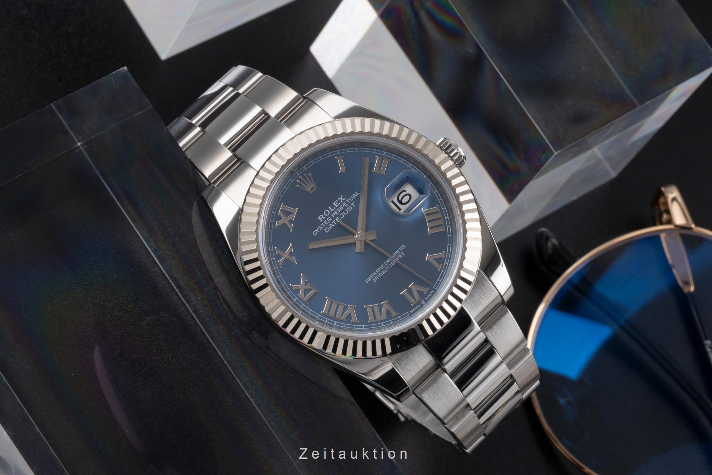 Rolex Datejust Stahl / Weissgold Automatik Blue Roman Dial Herren Ref. 126334  [2504896]