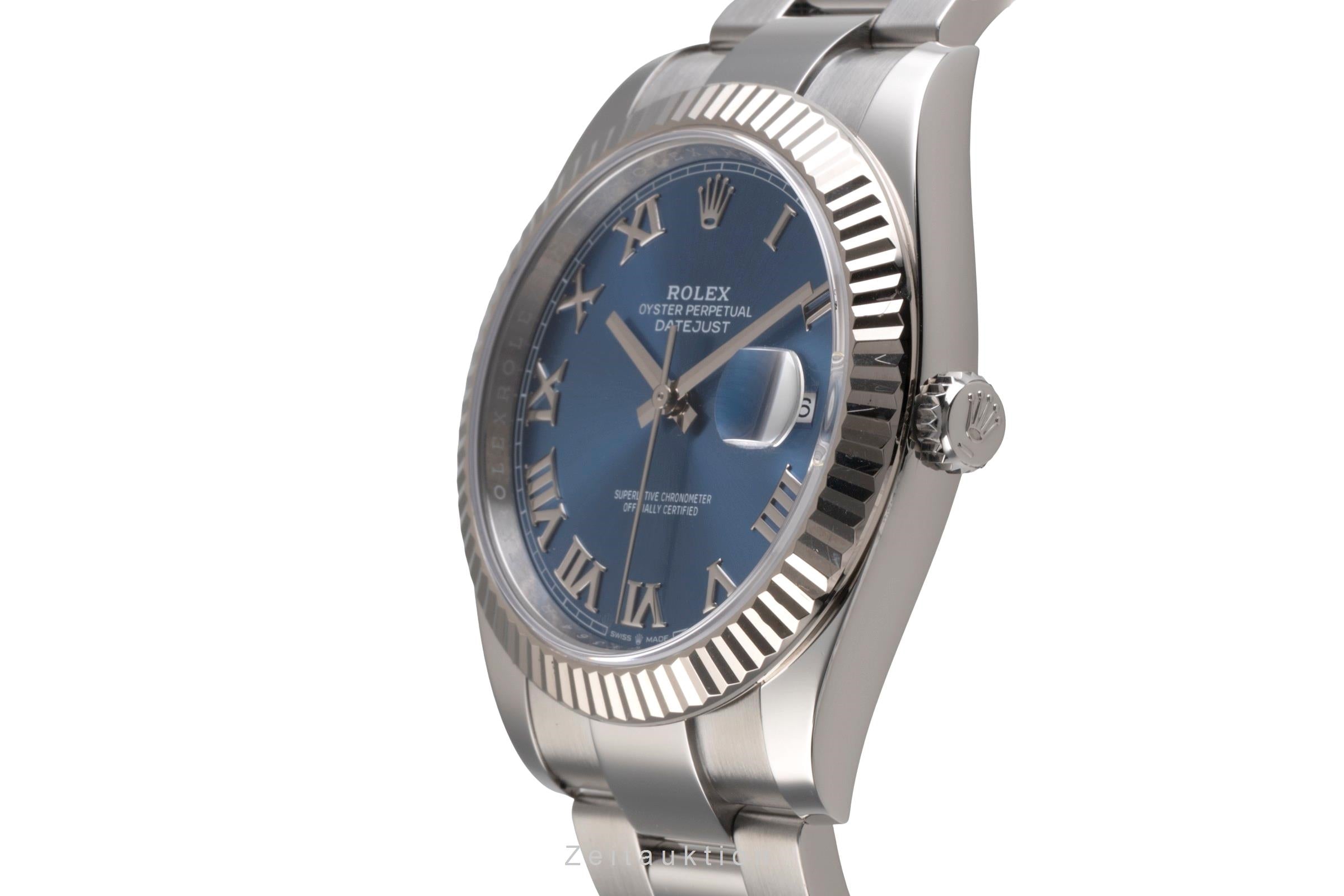 Rolex Datejust Stahl / Weissgold Automatik Blue Roman Dial Herren Ref. 126334  [2504896]