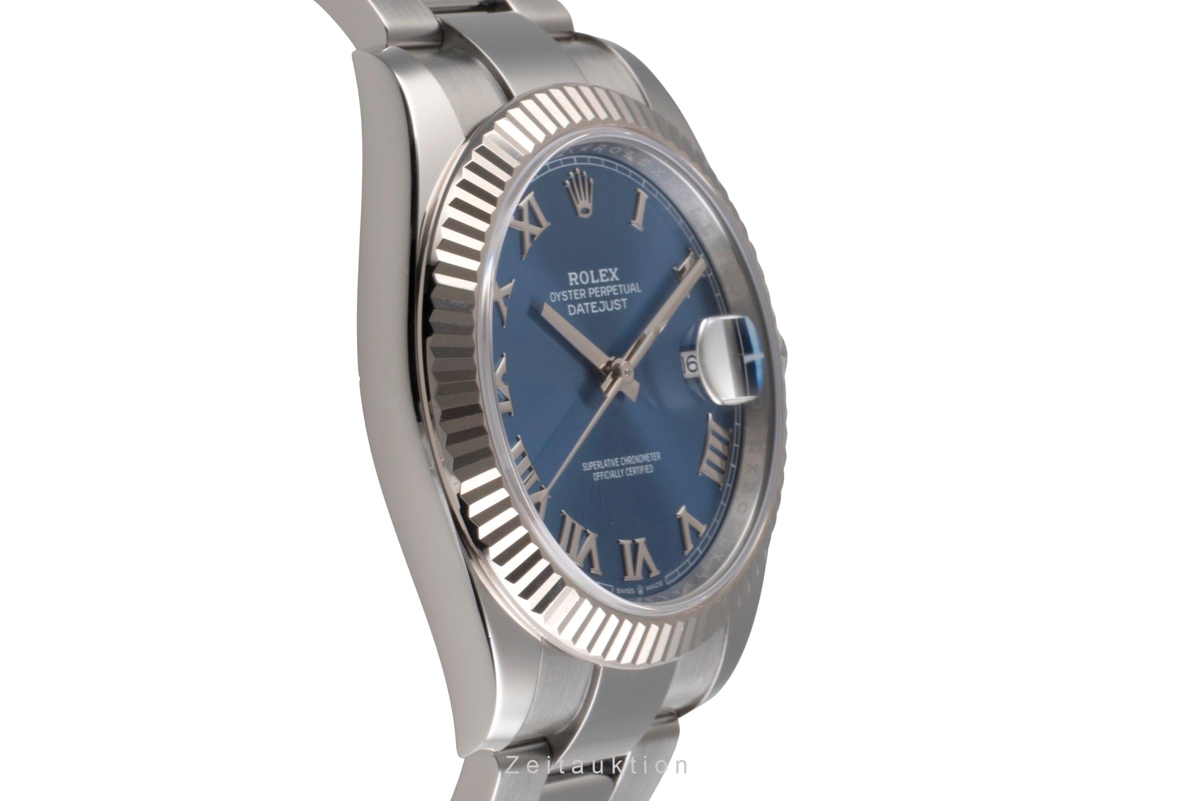 Rolex Datejust Stahl / Weissgold Automatik Blue Roman Dial Herren Ref. 126334  [2504896]