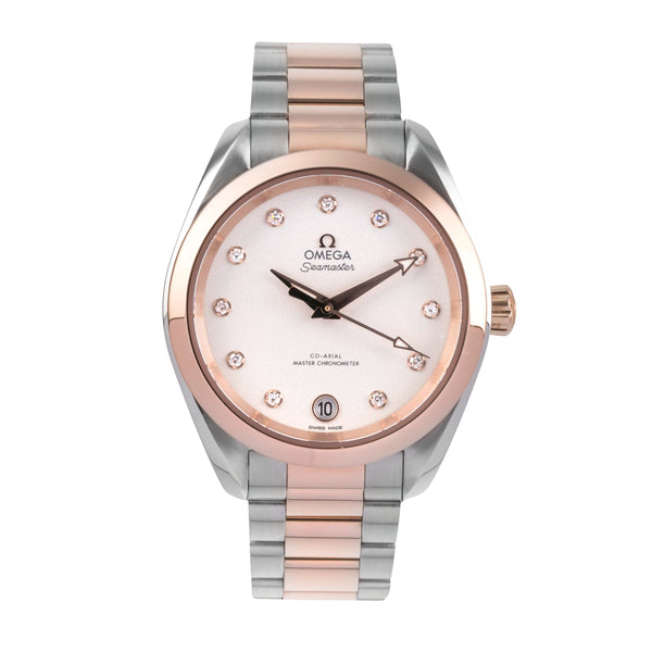 Omega Seamaster steel / gold automatic women's watch 220.20.34.20.52.001  [2504899]