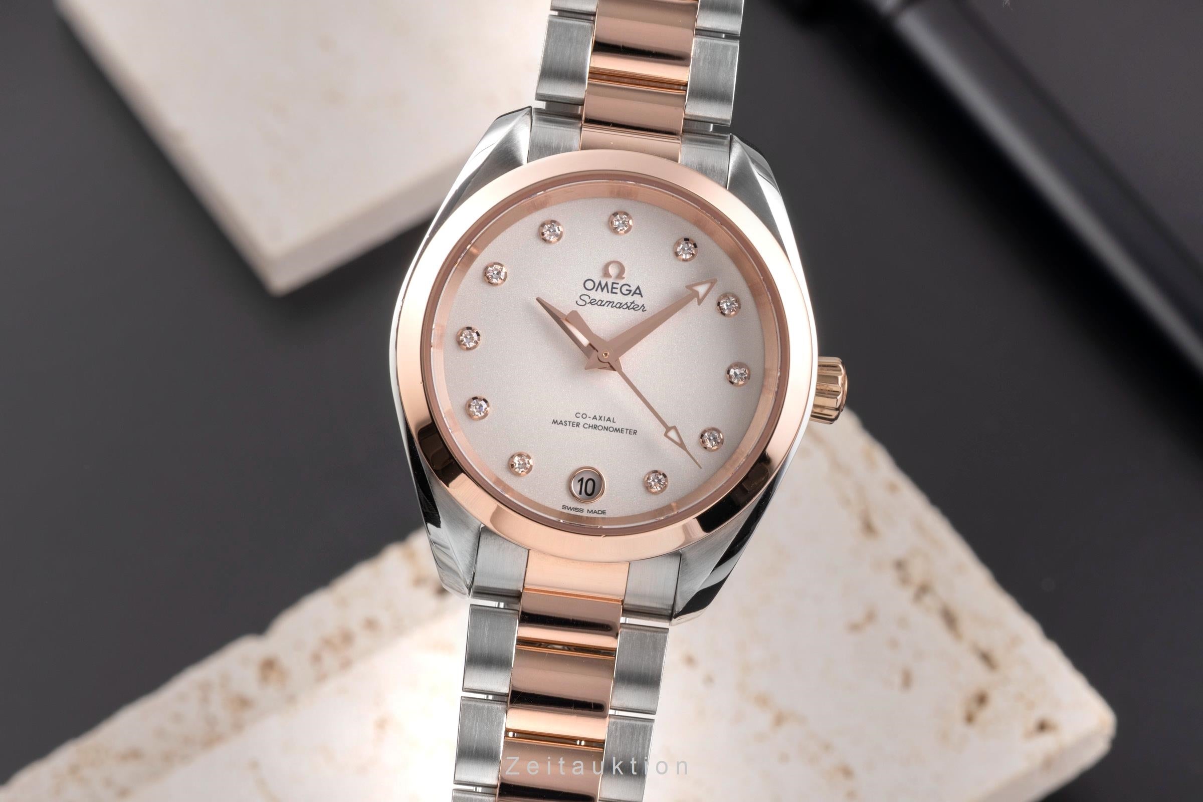 Omega Seamaster steel / gold automatic women's watch 220.20.34.20.52.001  [2504899]