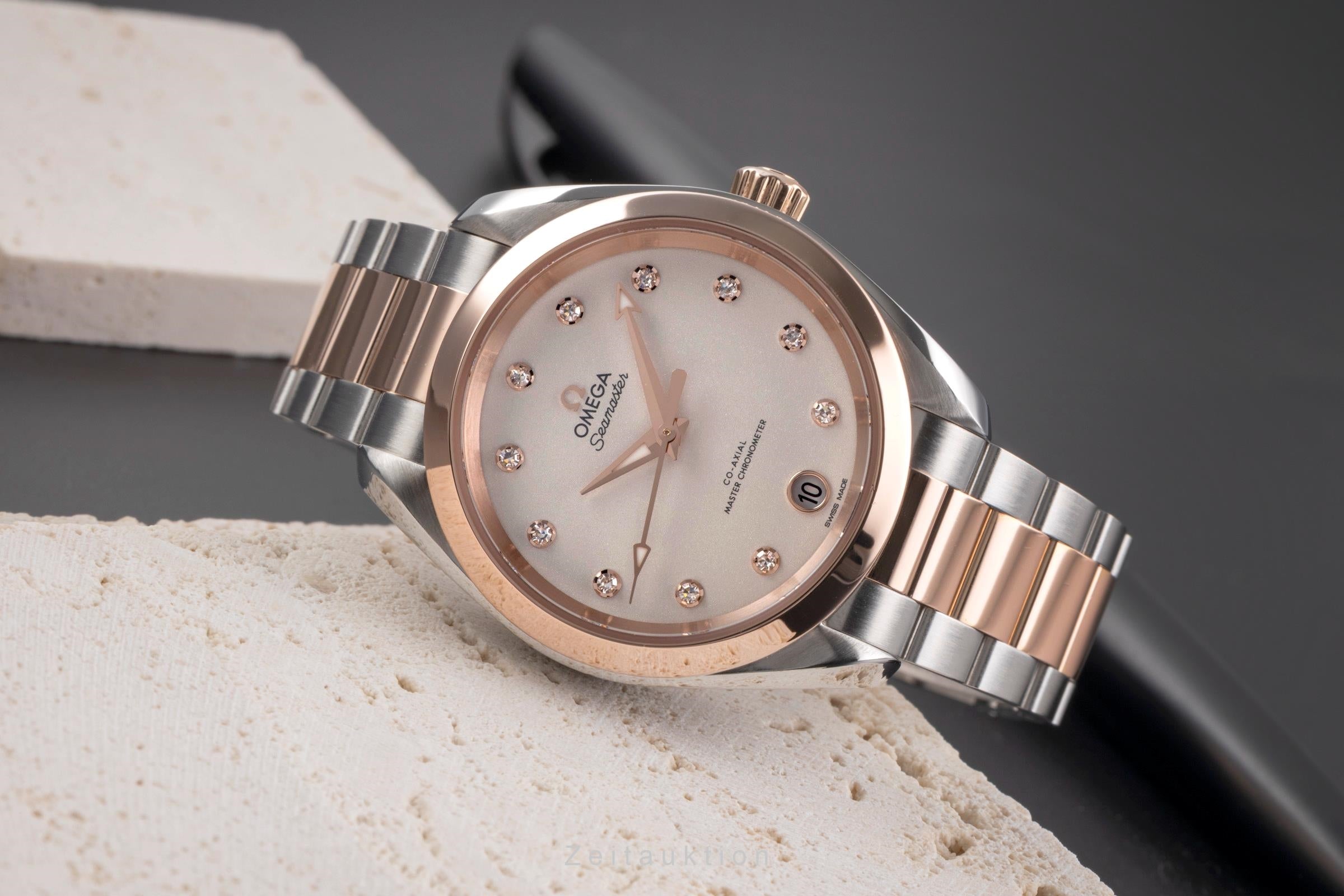 Omega Seamaster steel / gold automatic women's watch 220.20.34.20.52.001  [2504899]