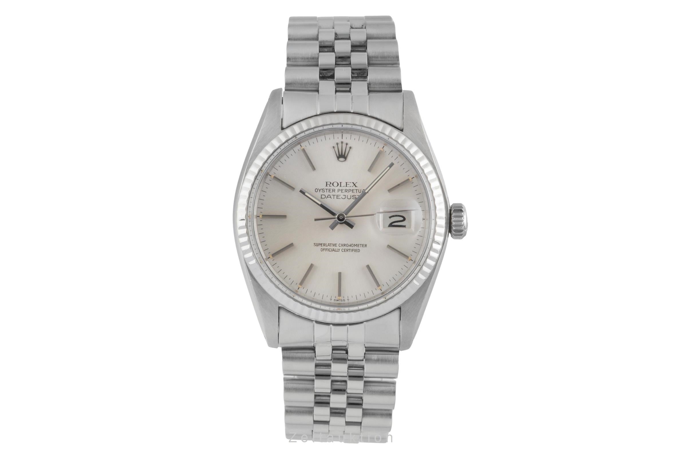 Rolex Datejust steel / white gold automatic men's watch 16014  [2504900]