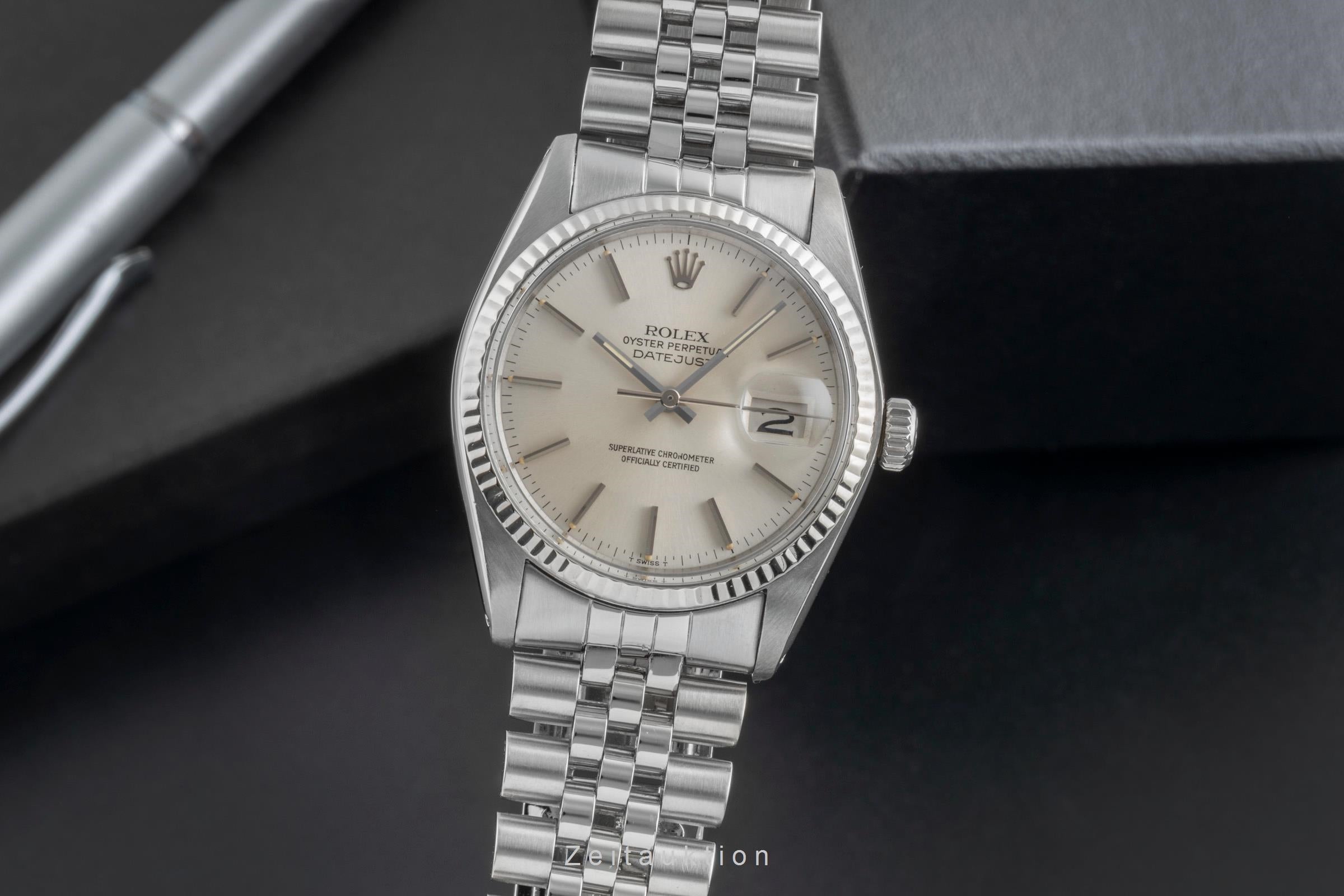 Rolex Datejust steel / white gold automatic Kal. 3035 Ref. 16014