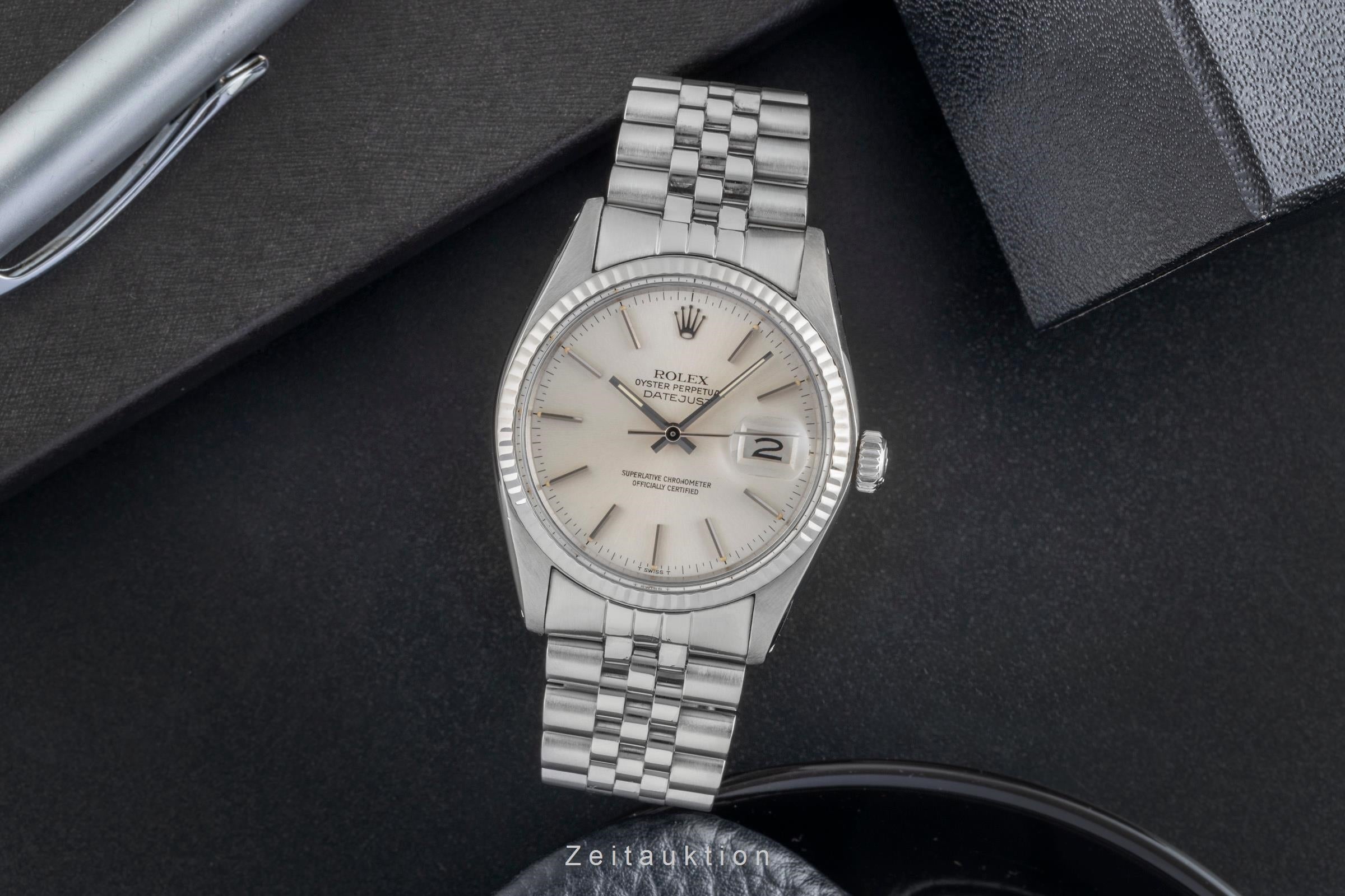 Rolex Datejust steel / white gold automatic men's watch 16014  [2504900]