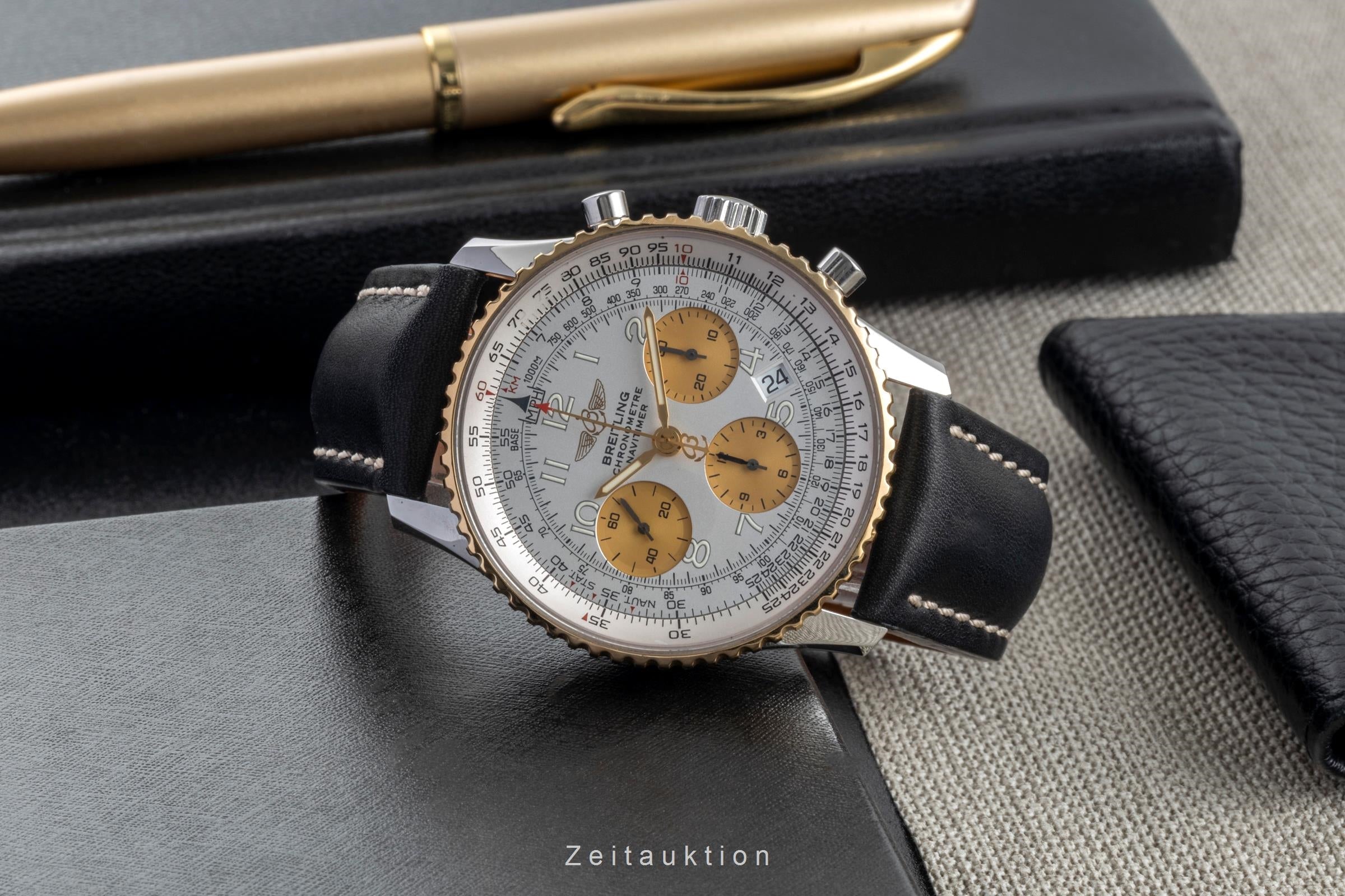 Breitling Navitimer chronograph steel gold automatic men's watch D23322  [2504902]