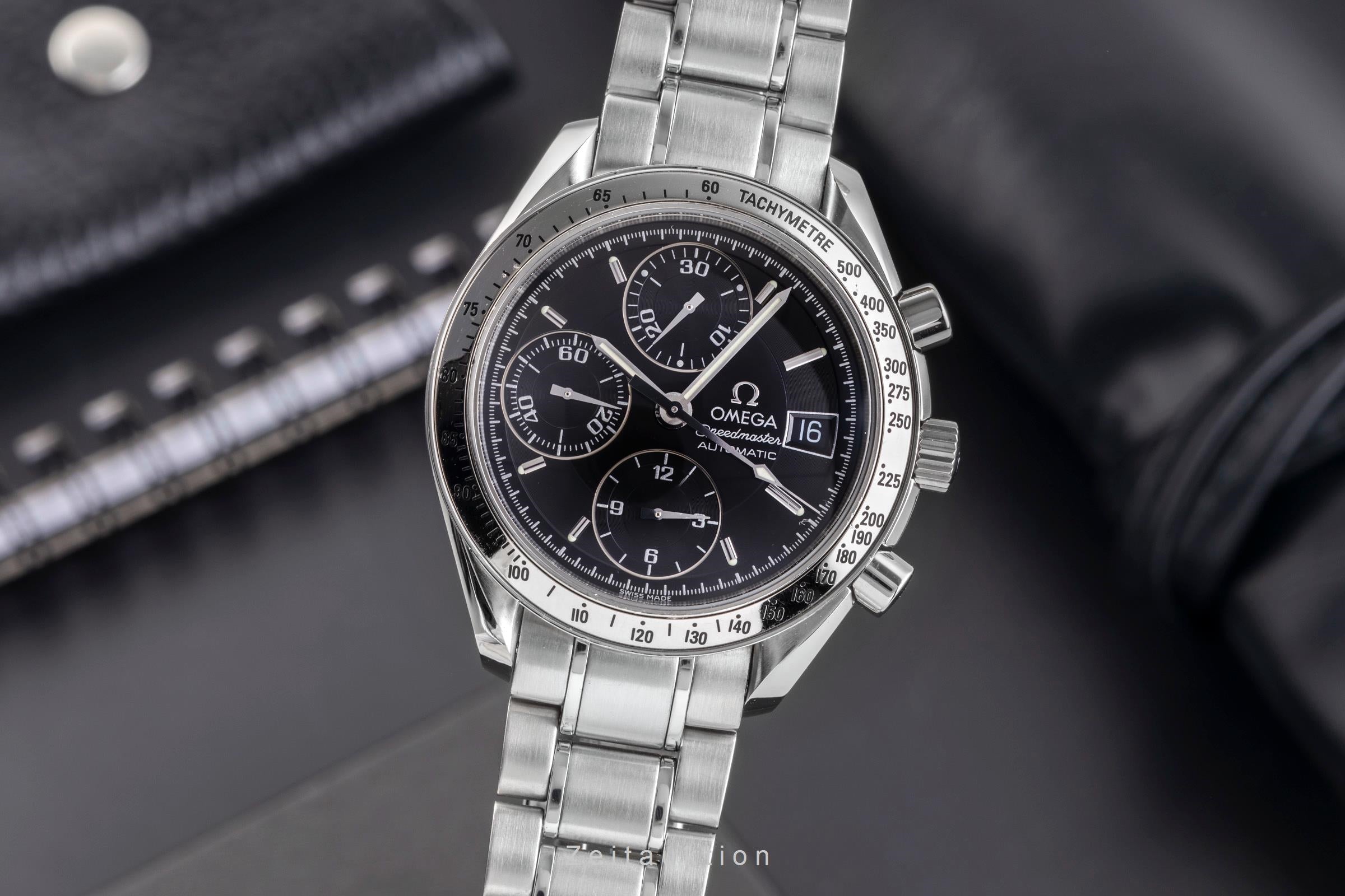 Omega Speedmaster Date chronograph steel automatic men's watch 3513.50.00 LP: 6100EUR  [2504903]