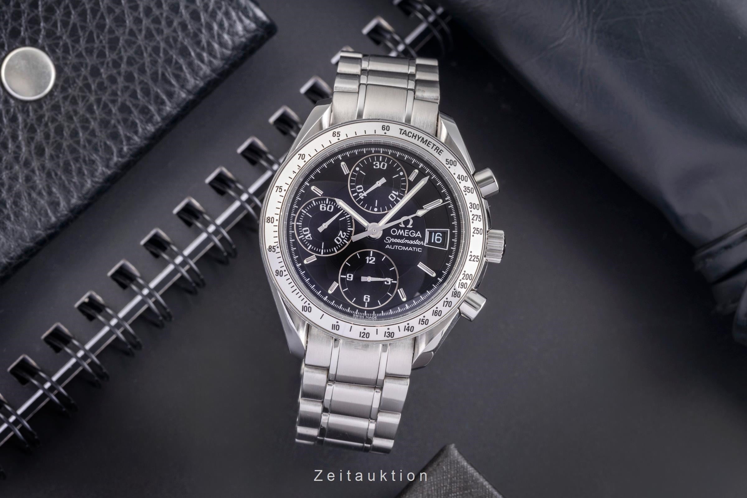 Omega Speedmaster Date chronograph steel automatic men's watch 3513.50.00 LP: 6100EUR  [2504903]