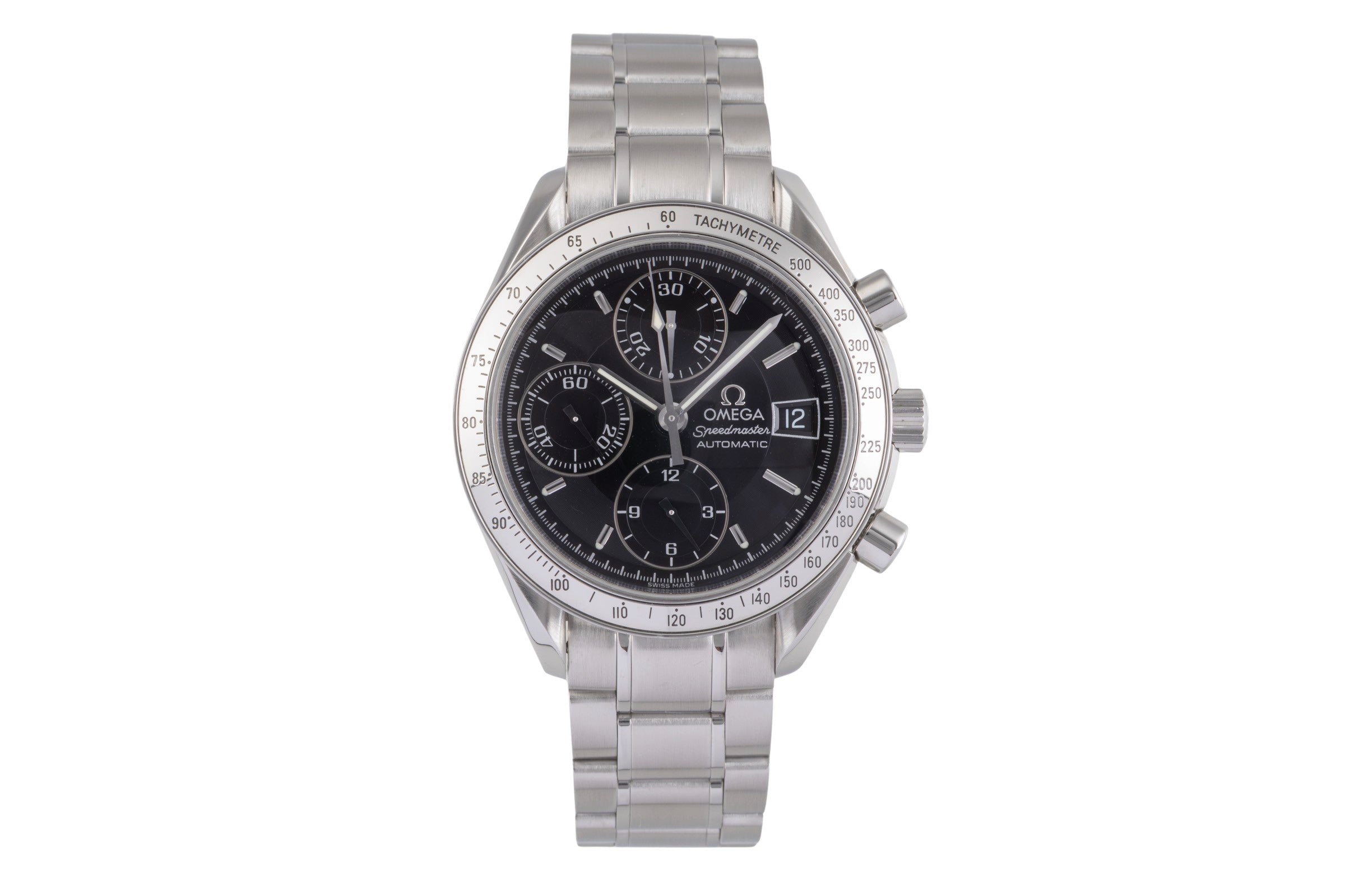 Omega Speedmaster Date chronograph steel automatic men's watch 3513.50.00 LP: 6100EUR  [2504907]