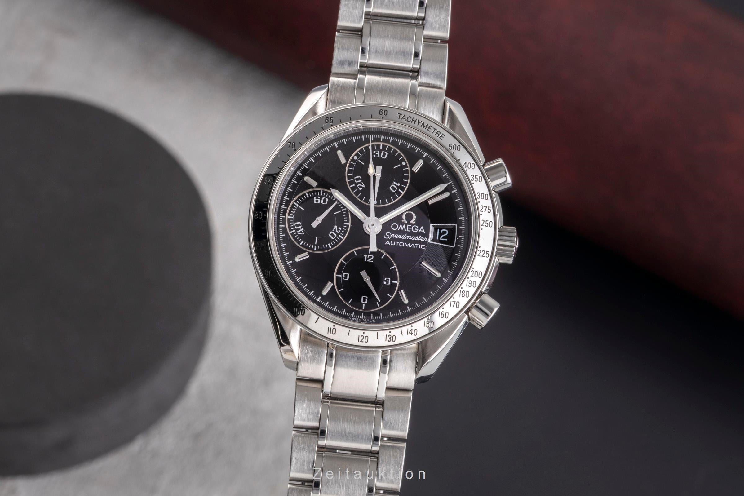 Omega Speedmaster Date chronograph steel automatic men's watch 3513.50.00 LP: 6100EUR  [2504907]