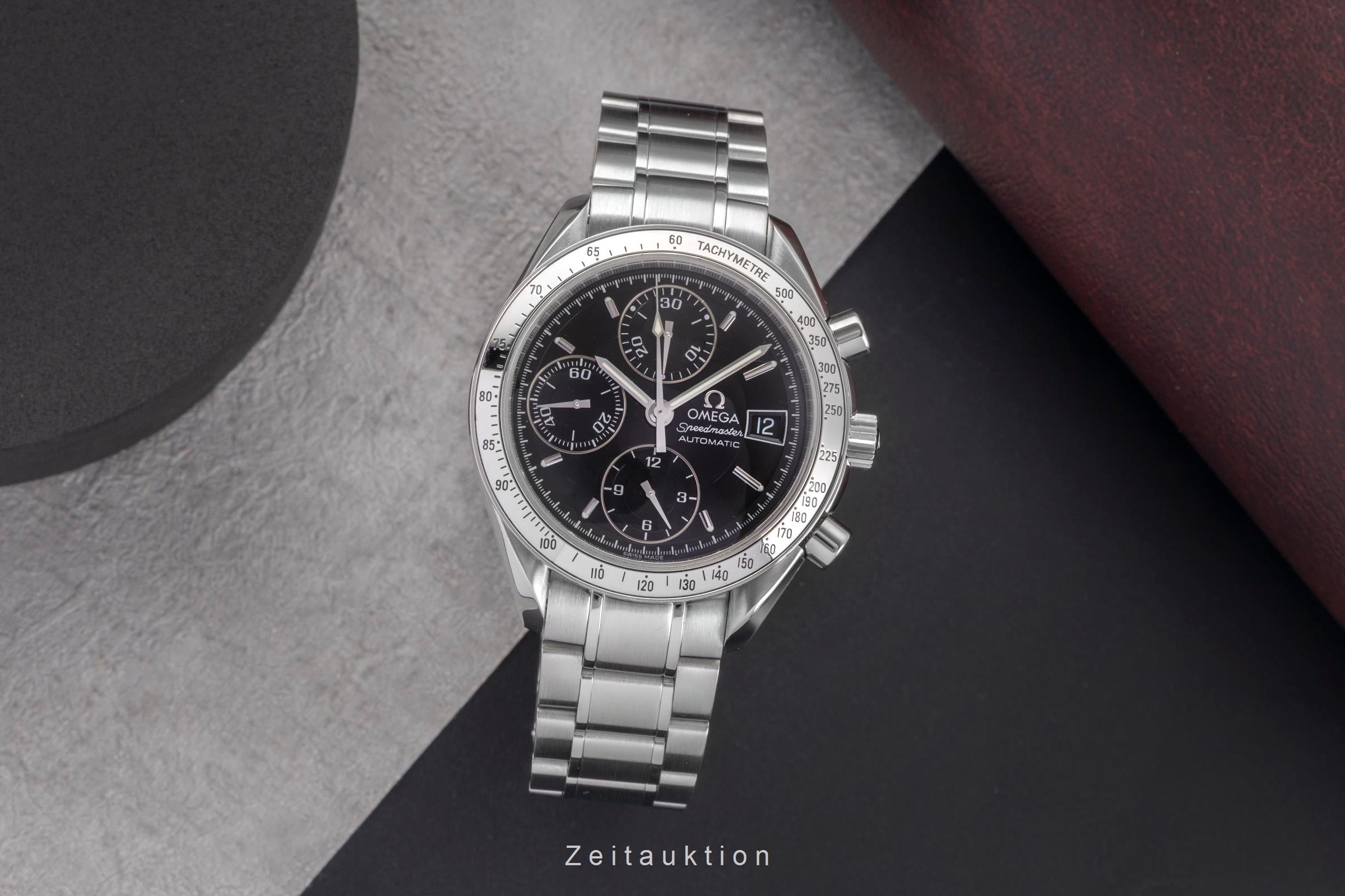 Omega Speedmaster Date chronograph steel automatic men's watch 3513.50.00 LP: 6100EUR  [2504907]