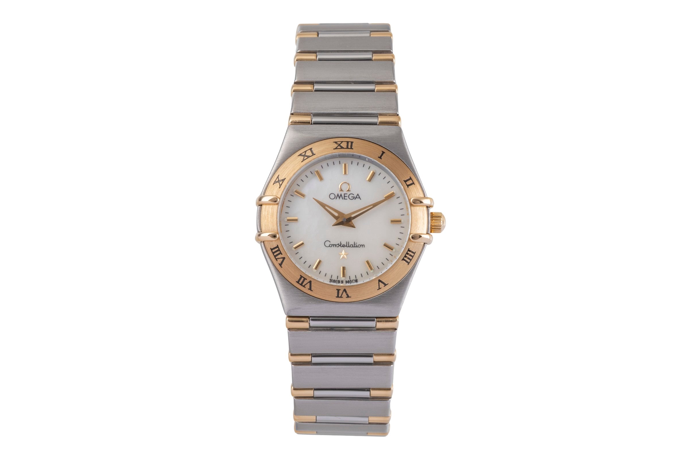 Omega Constellation Stahl / Gold Quarz MOP Dial Damenuhr Ref. 1372.70.00  [2504911]