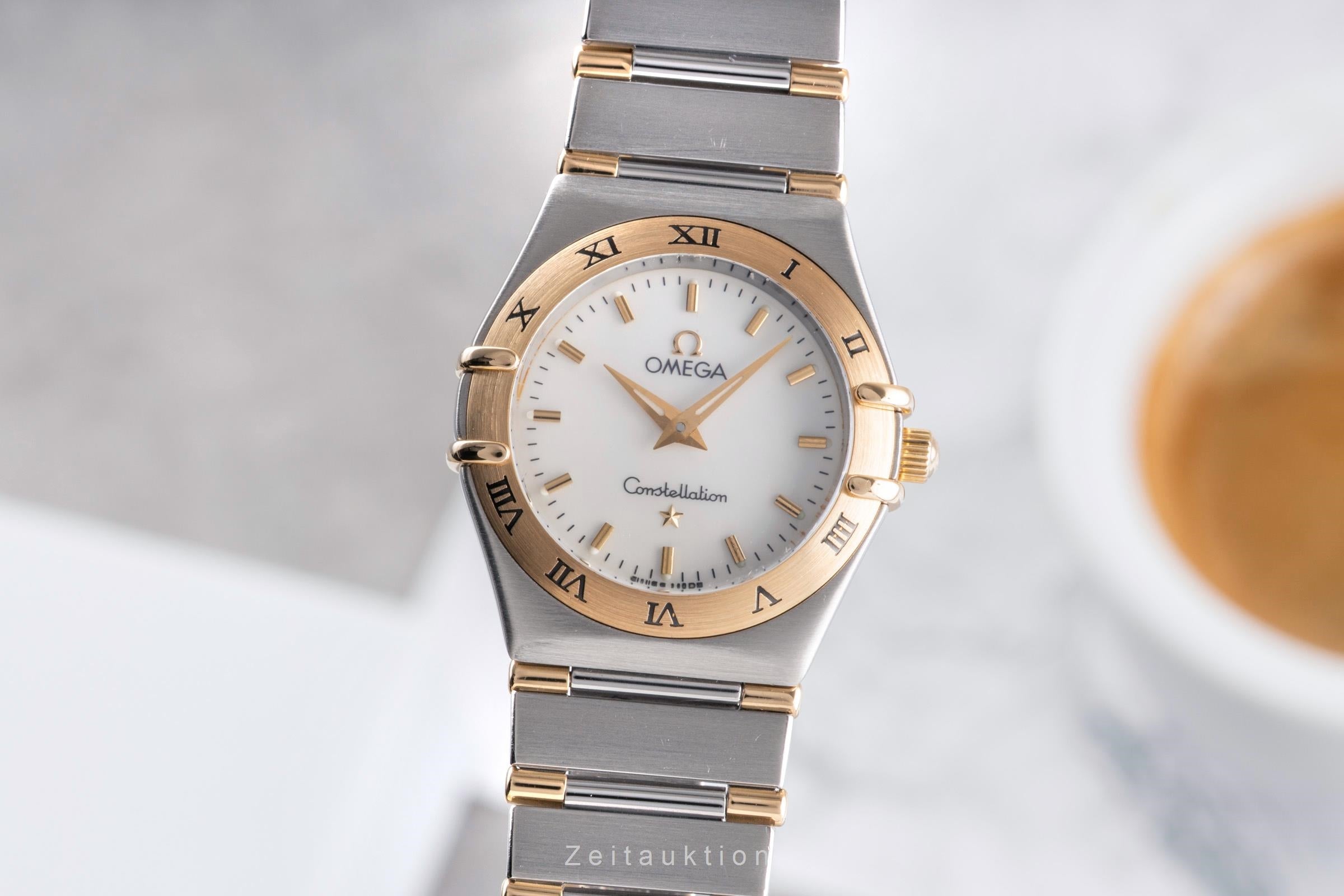Omega Constellation Stahl / Gold Quarz MOP Dial Damenuhr Ref. 1372.70.00  [2504911]