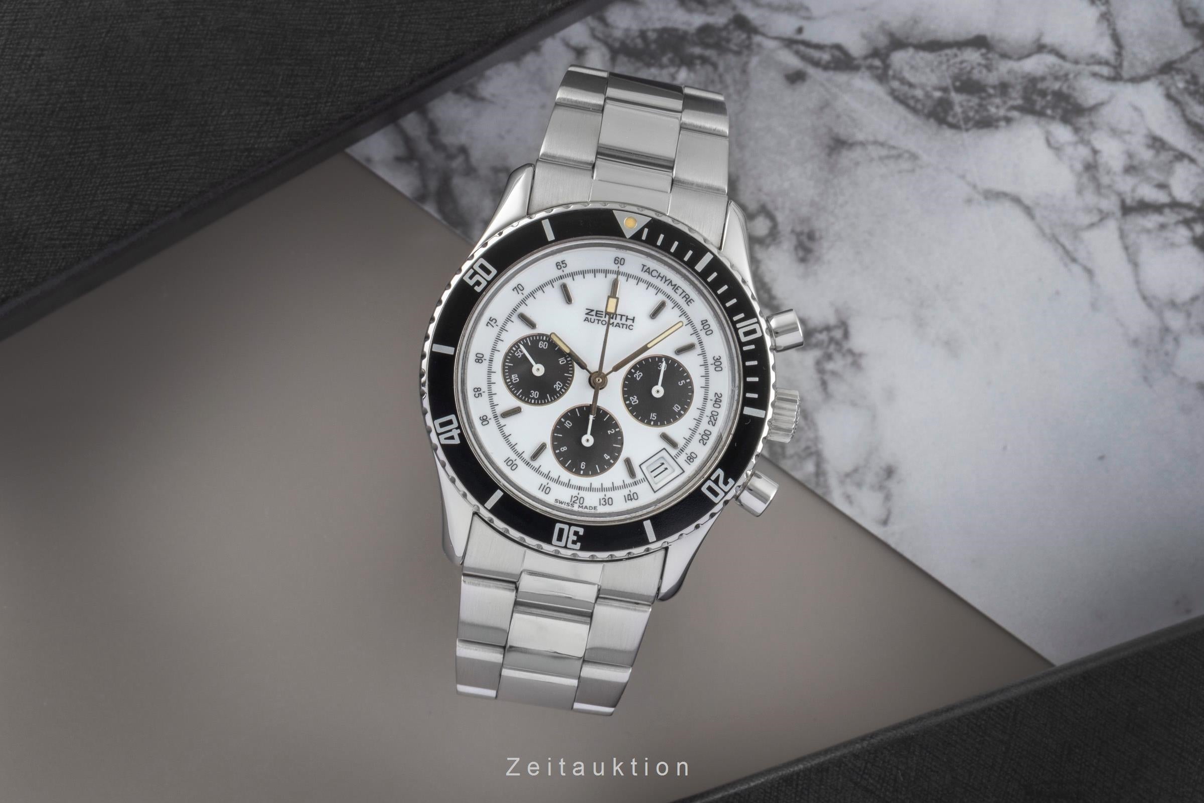 Zenith El Primero chronograph steel automatic Kal. 400 Ref