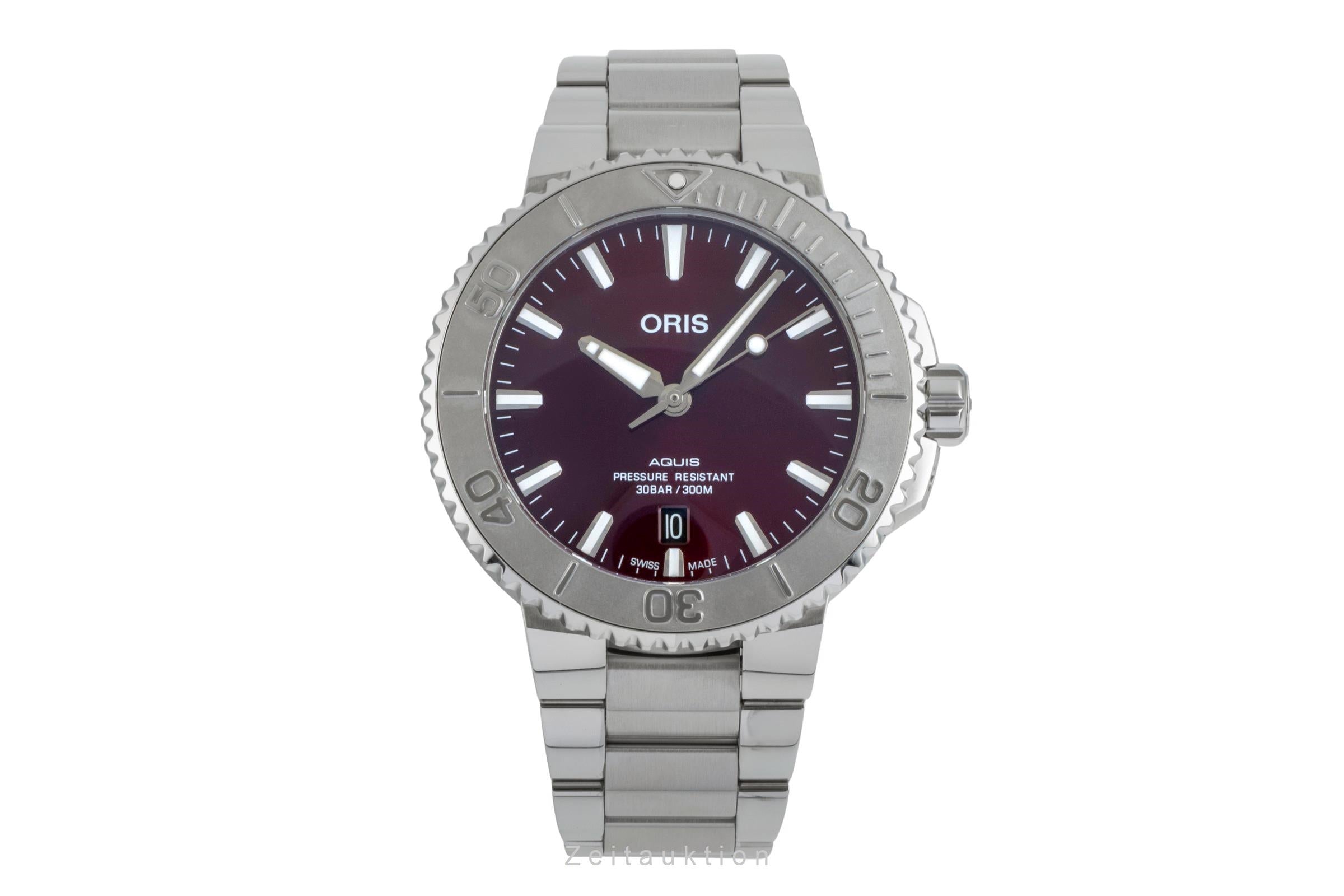 Oris Aquis Date acero automático reloj para caballeros 01 733 7766 4158  [2504921]