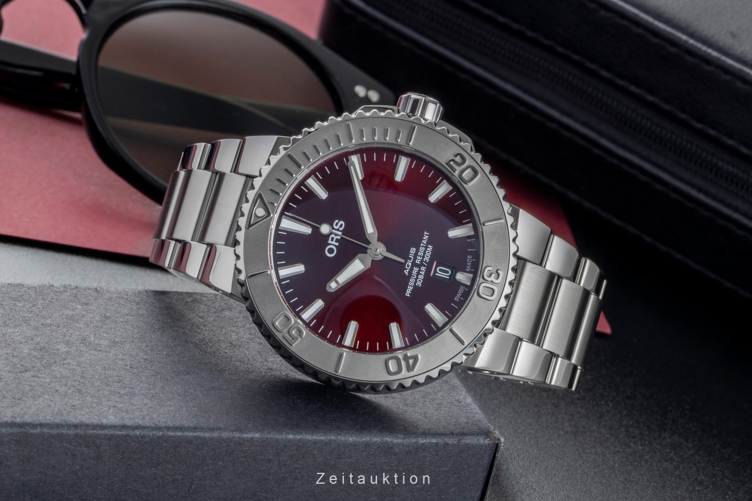 Oris Aquis Date acero automático reloj para caballeros 01 733 7766 4158  [2504921]