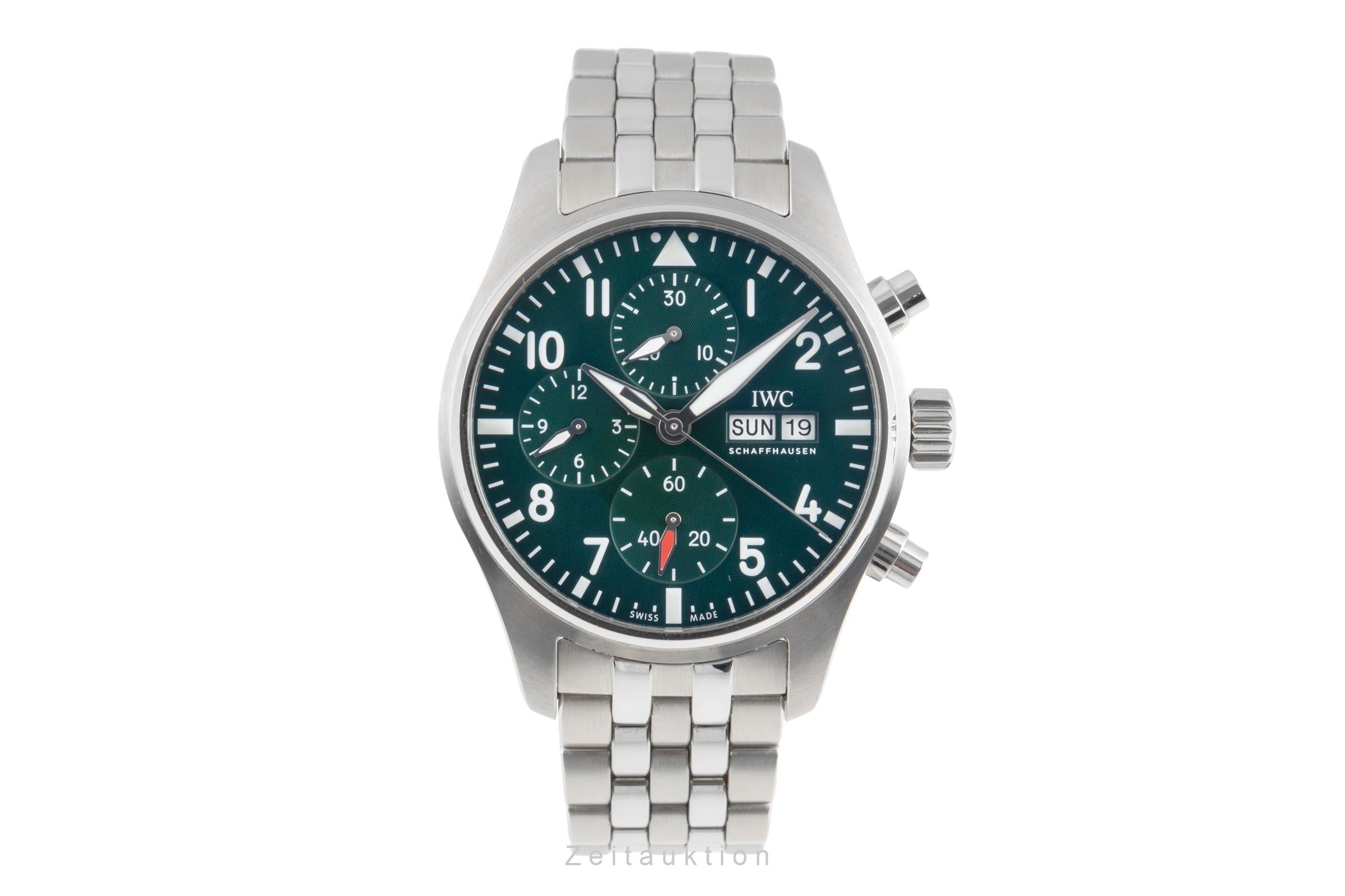 IWC Fliegerchronograph chronographe acier automatique montre pour hommes IW388104 LP: 9300EUR  [2504933]