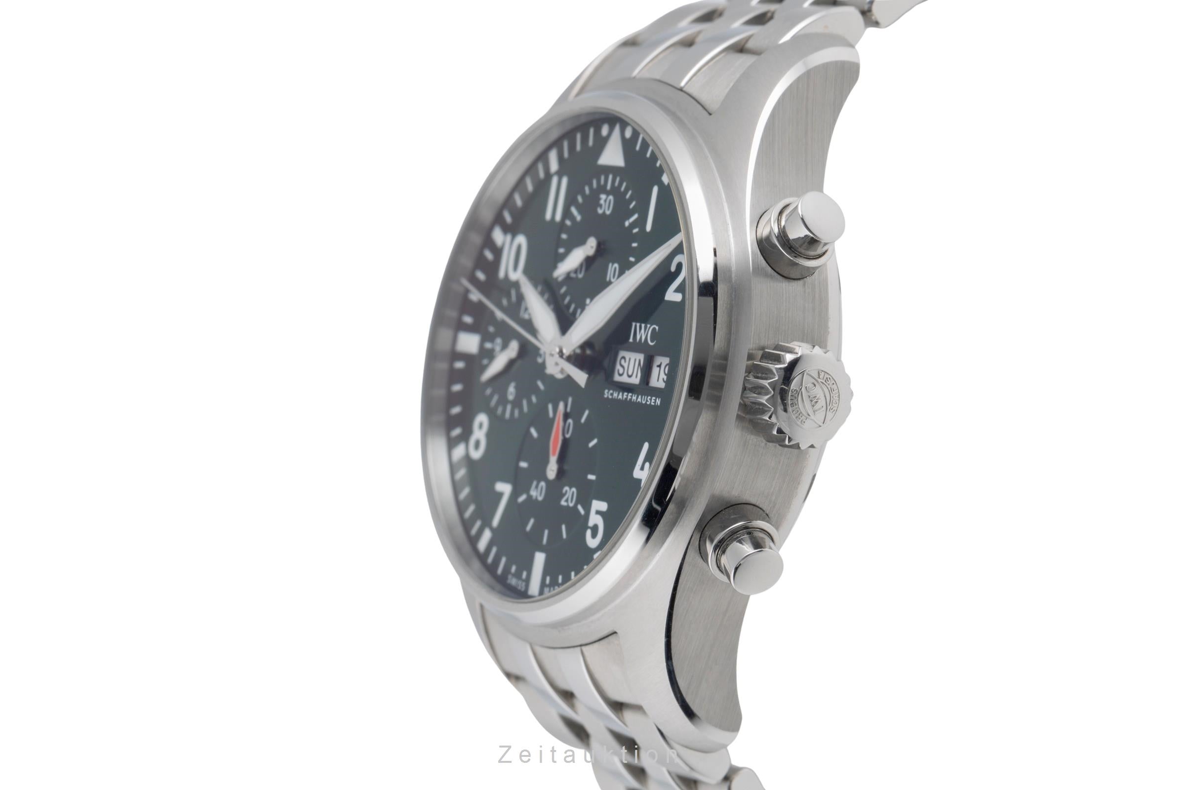IWC Fliegerchronograph chronographe acier automatique montre pour hommes IW388104 LP: 9300EUR  [2504933]