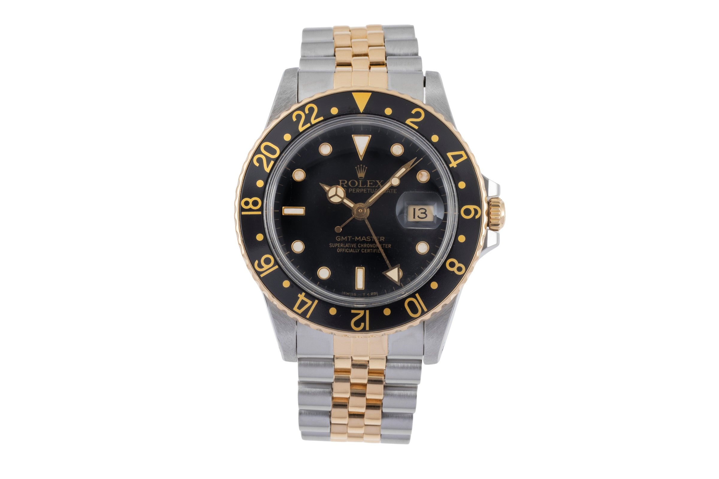 Rolex GMT-Master steel / gold automatic men's watch 16753 Vintage  [2504942]