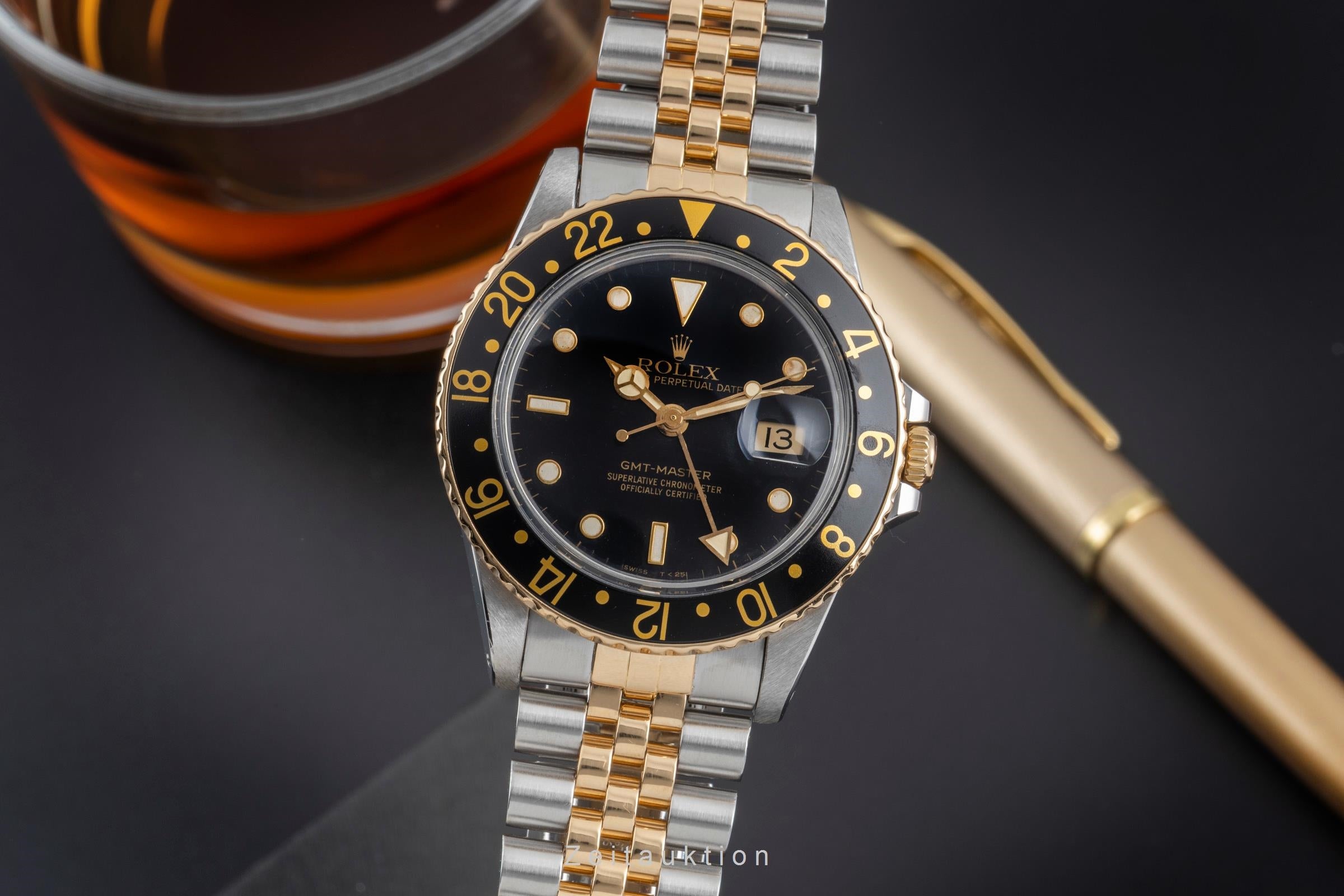 Rolex GMT-Master steel / gold automatic men's watch 16753 Vintage  [2504942]