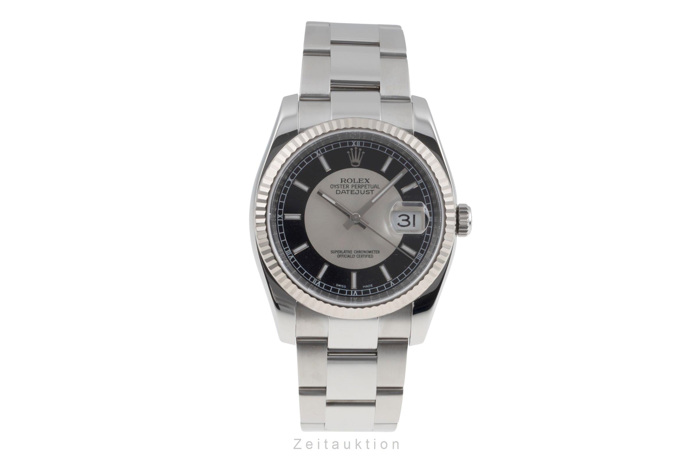 Rolex Datejust 36 Stahl Weissgold Automatik Herrenuhr Oyster Ref. 116234 M-Serie [2504946]