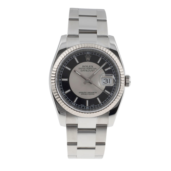 Rolex Datejust 36 Stahl Weissgold Automatik Herrenuhr Oyster Ref. 116234 M-Serie [2504946]