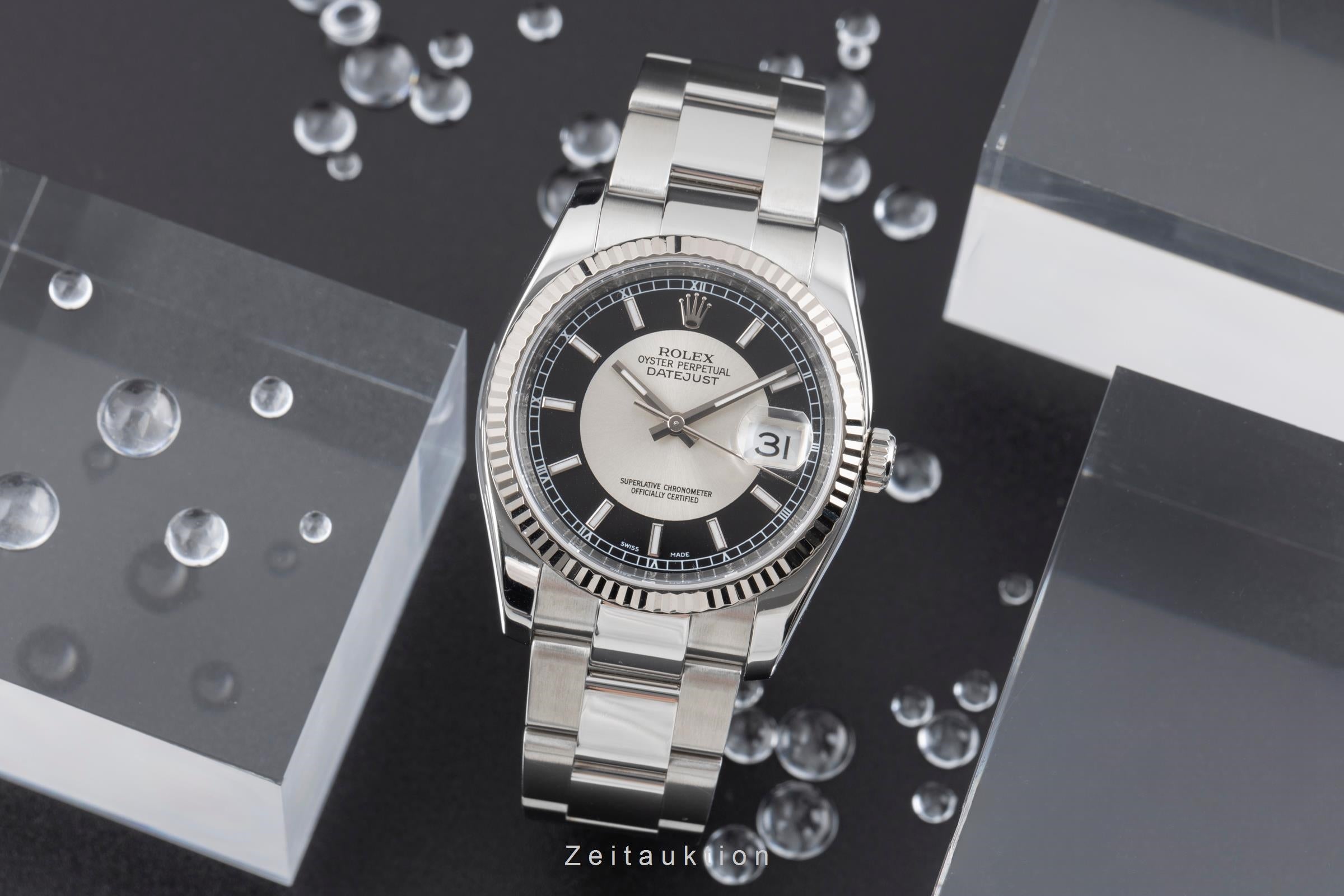 Rolex Datejust 36 Stahl Weissgold Automatik Herrenuhr Oyster Ref. 116234 M-Serie [2504946]