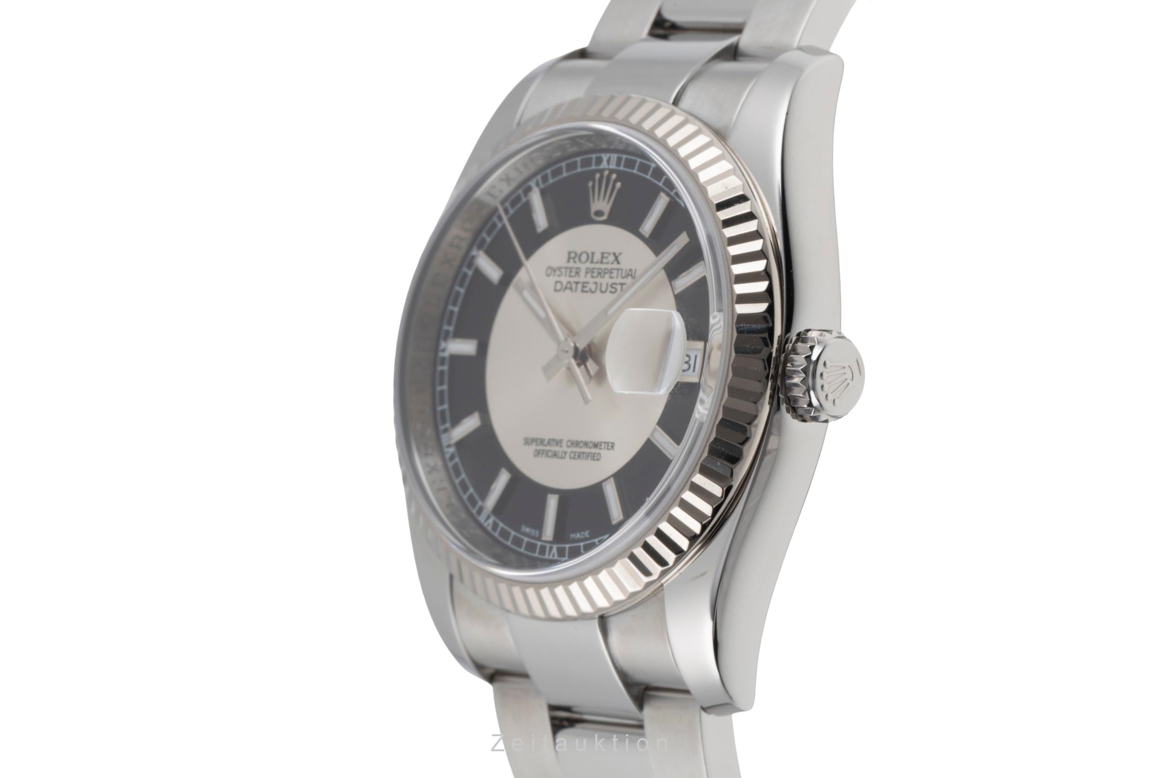 Rolex Datejust 36 Stahl Weissgold Automatik Herrenuhr Oyster Ref. 116234 M-Serie [2504946]