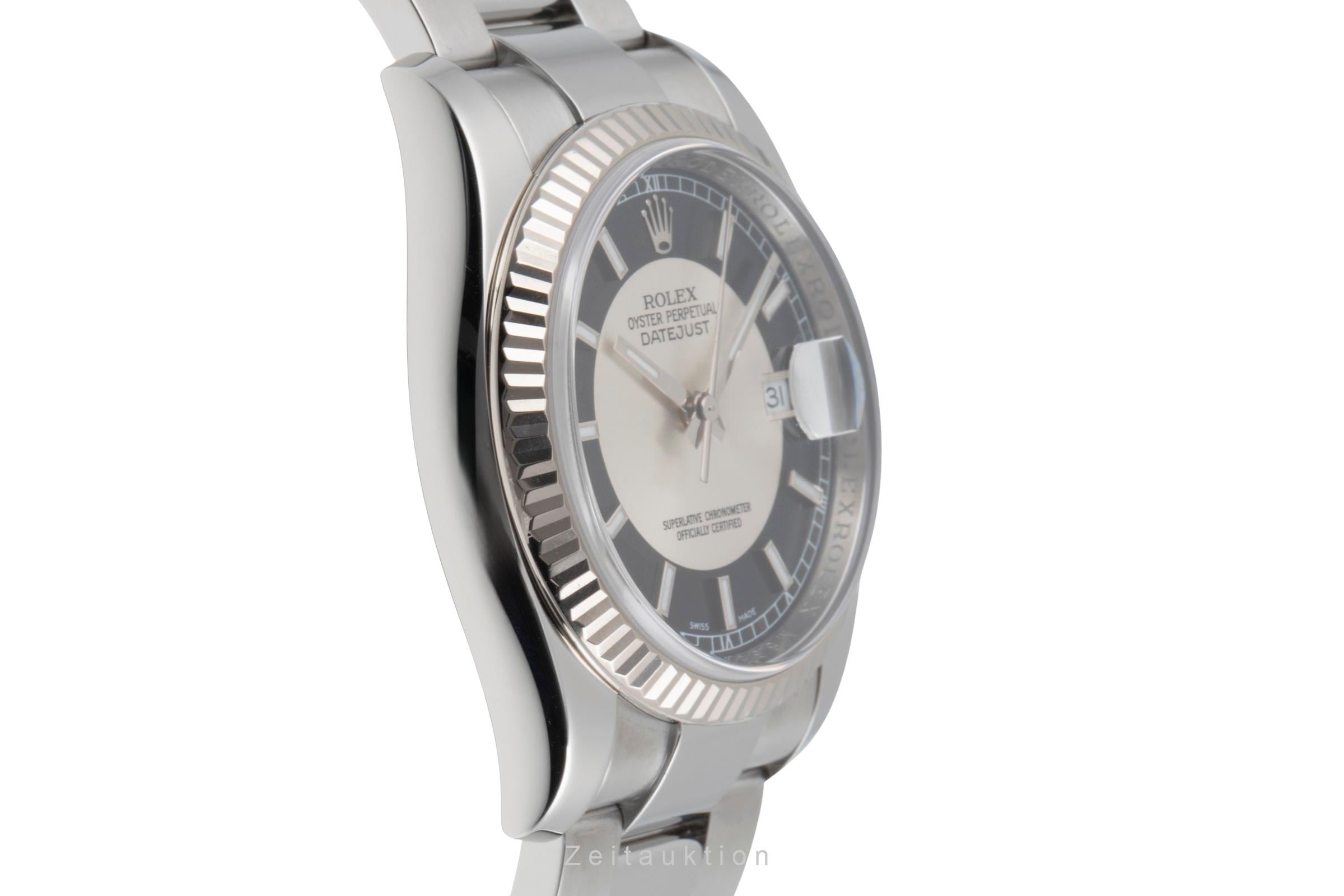 Rolex Datejust 36 Stahl Weissgold Automatik Herrenuhr Oyster Ref. 116234 M-Serie [2504946]