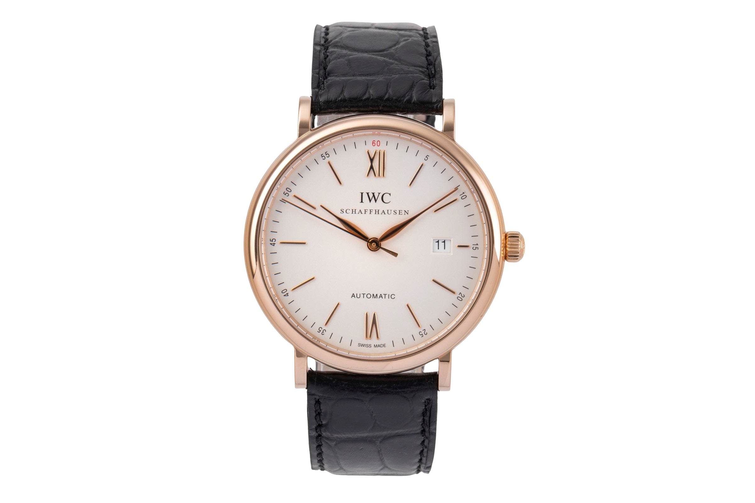 IWC Portofino oro rosso 18 ct automatismo orologio da uomo IW356504 LP: 14400EUR  [2504948]