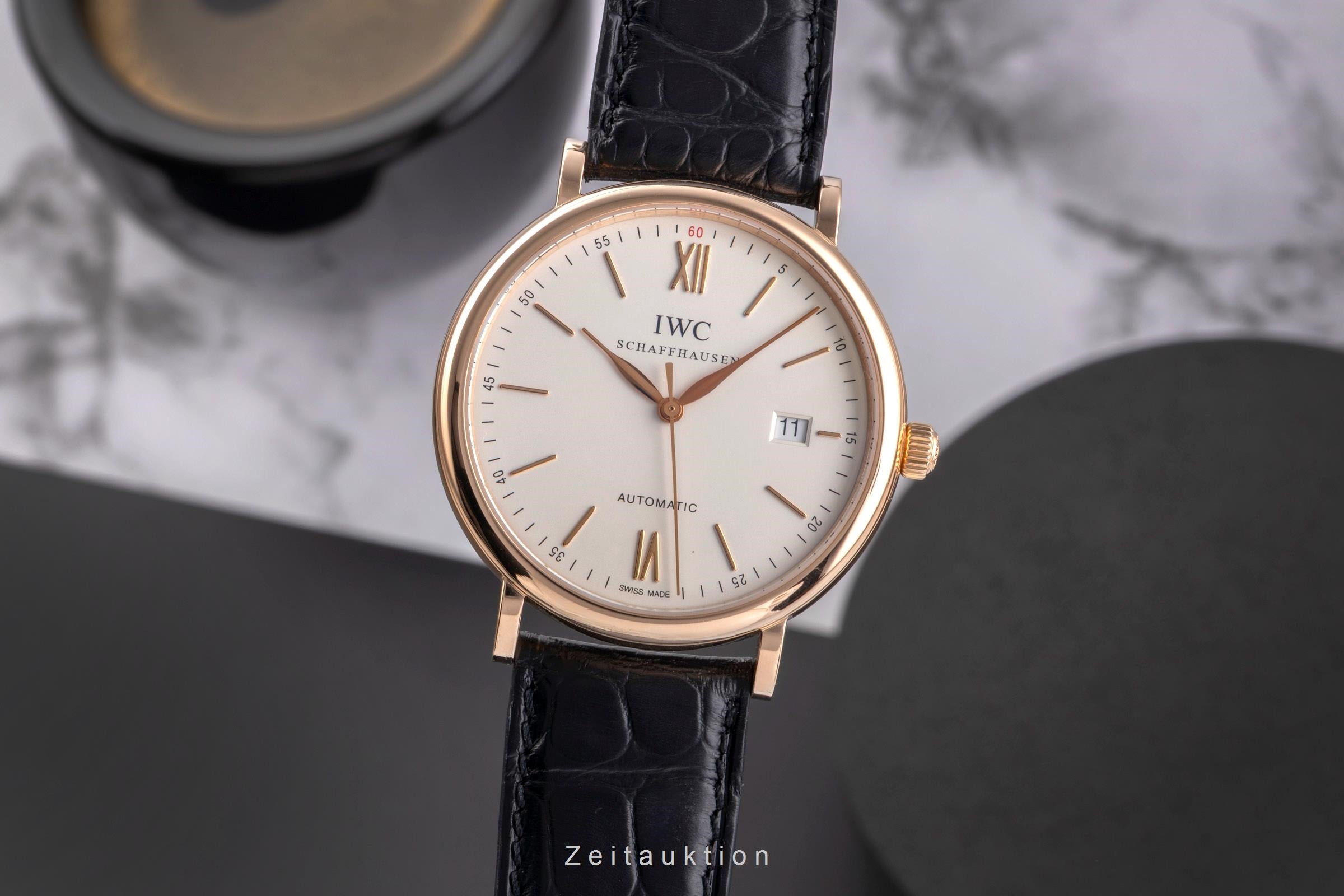 IWC Portofino 18 ct red gold automatic men's watch IW356504 LP: 14400EUR  [2504948]