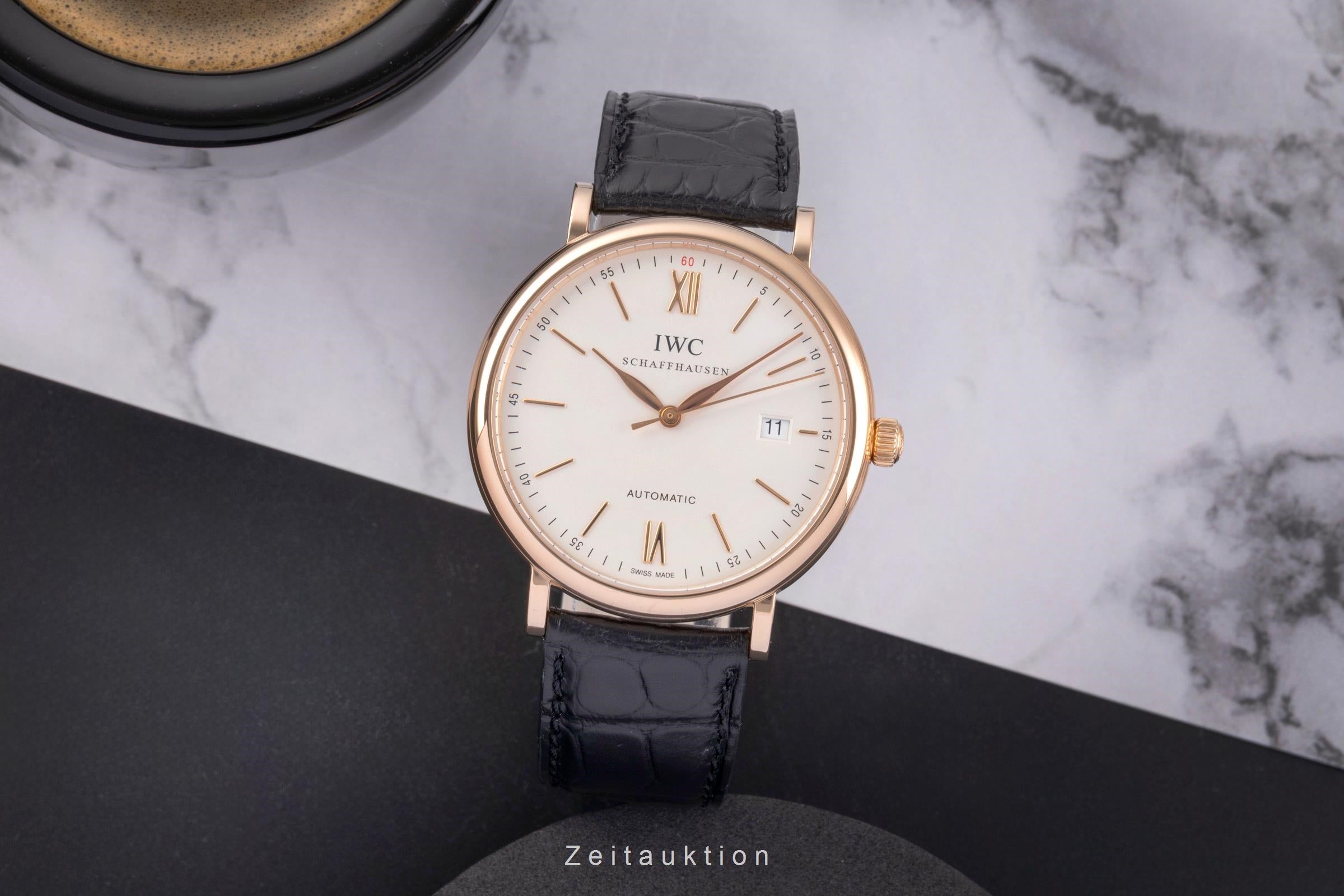 IWC Portofino 18 ct red gold automatic men's watch IW356504 LP: 14400EUR  [2504948]