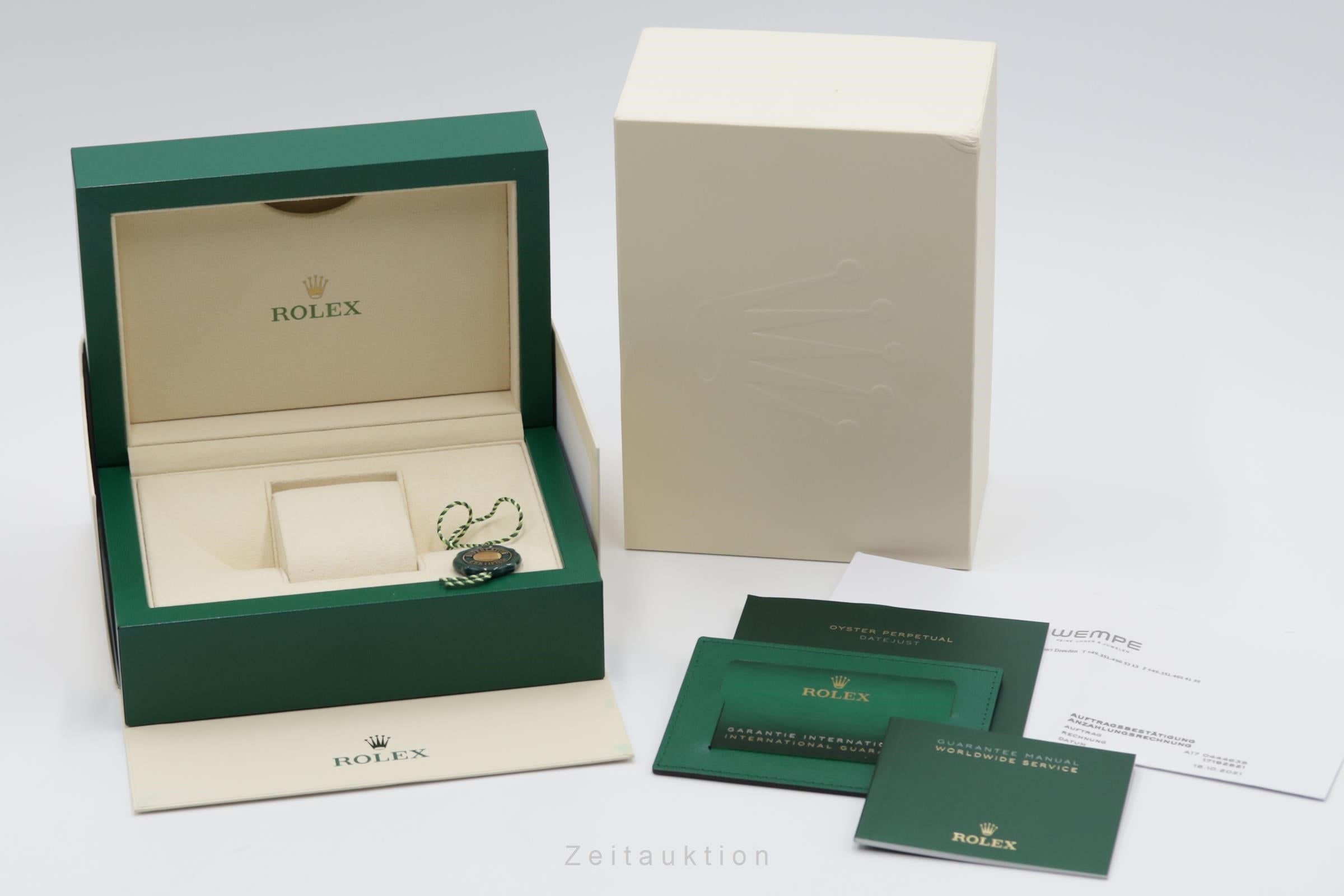 Rolex Datejust 41 Blue Dial Oyster Stahl Automatik Herrenuhr 126300 B&P 2021 [2504950]