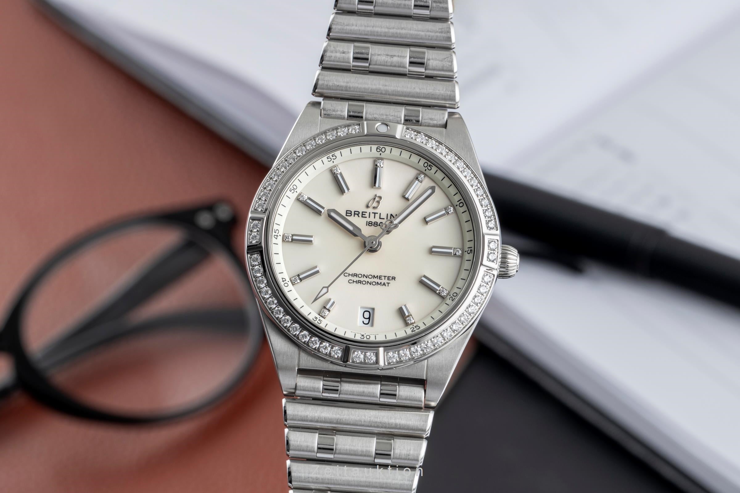 Breitling Chronomat acier automatique montre pour hommes A10380591A1A1 LP: 13900EUR  [2504953]