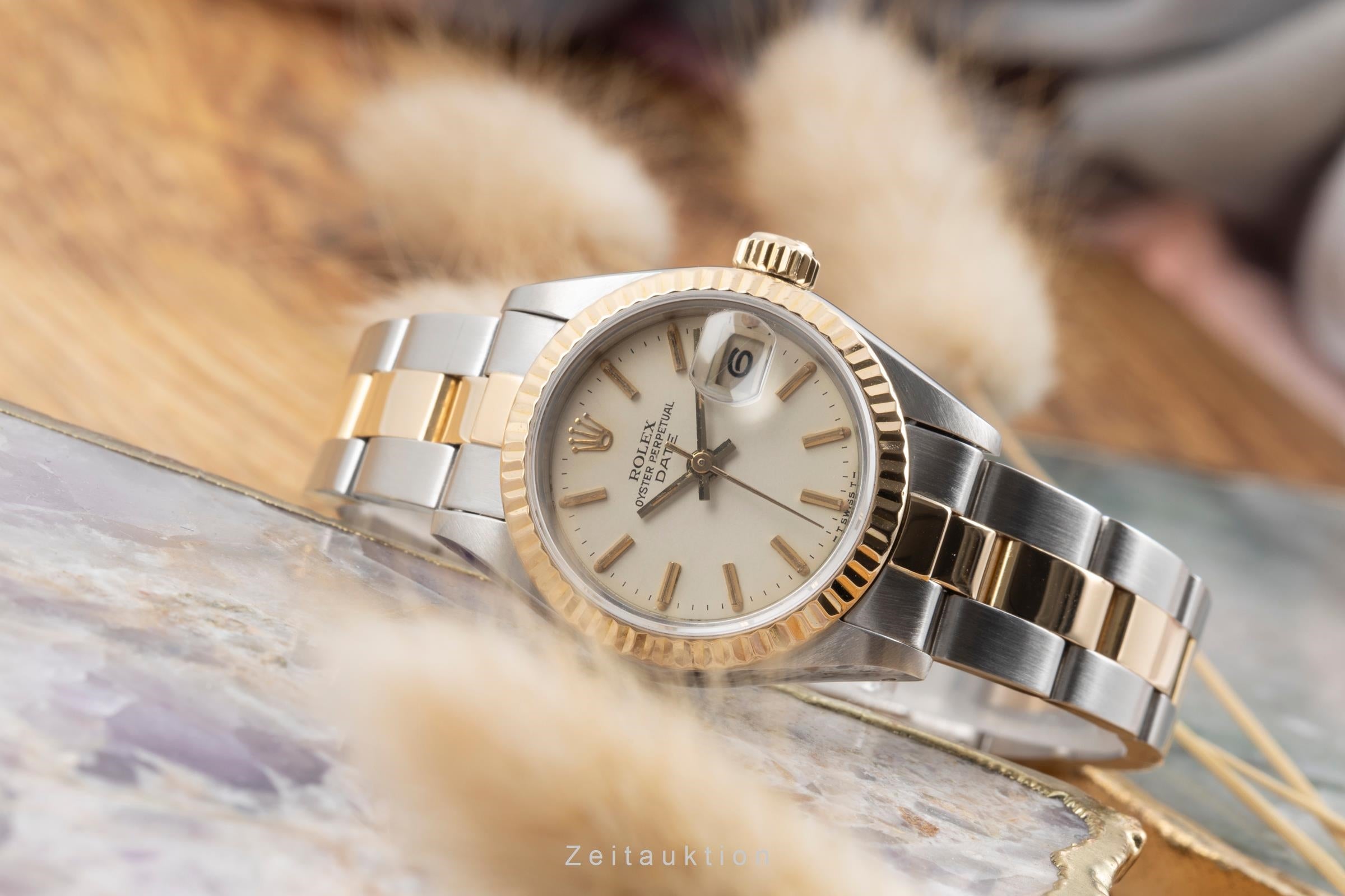 Rolex Date acier / or  automatique montre pour femmes 69173 Vintage  [2504955]