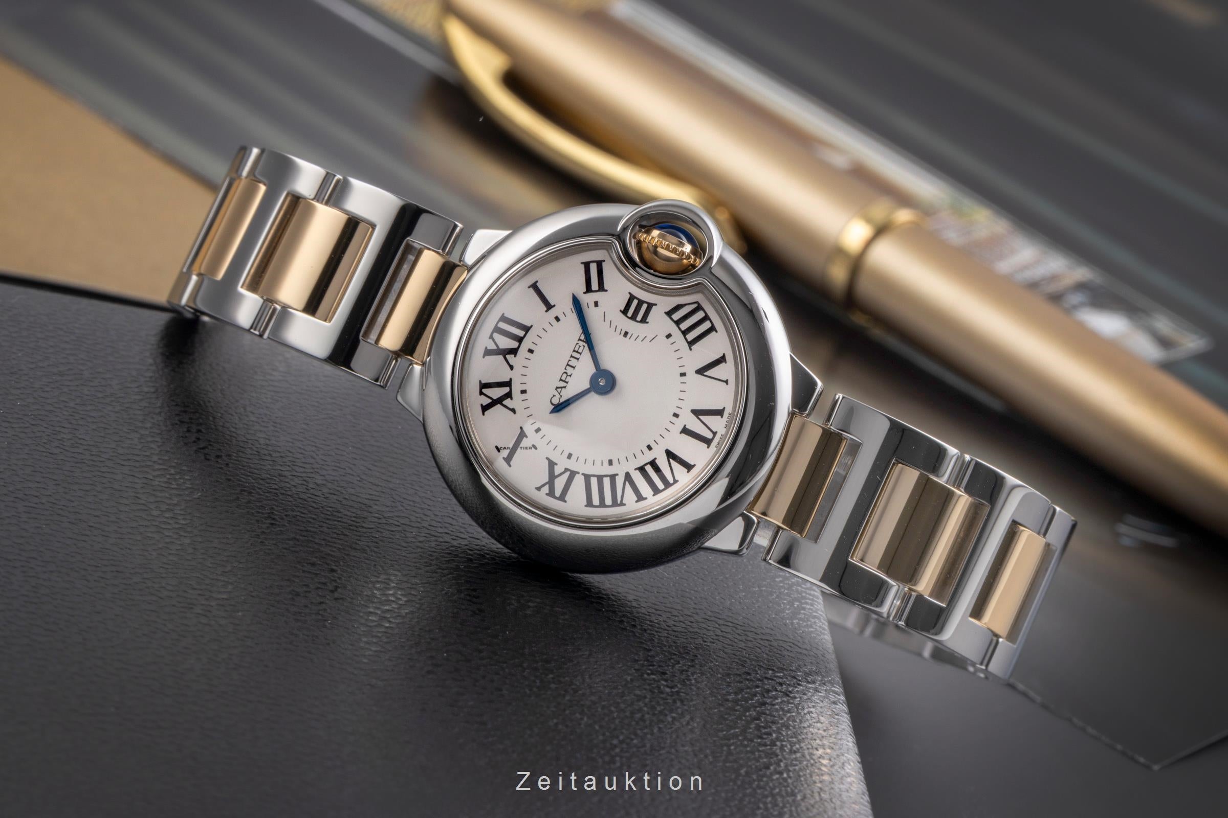 Cartier Ballon Bleu de Cartier steel / gold quartz women's watch W69007Z3  [2504956]