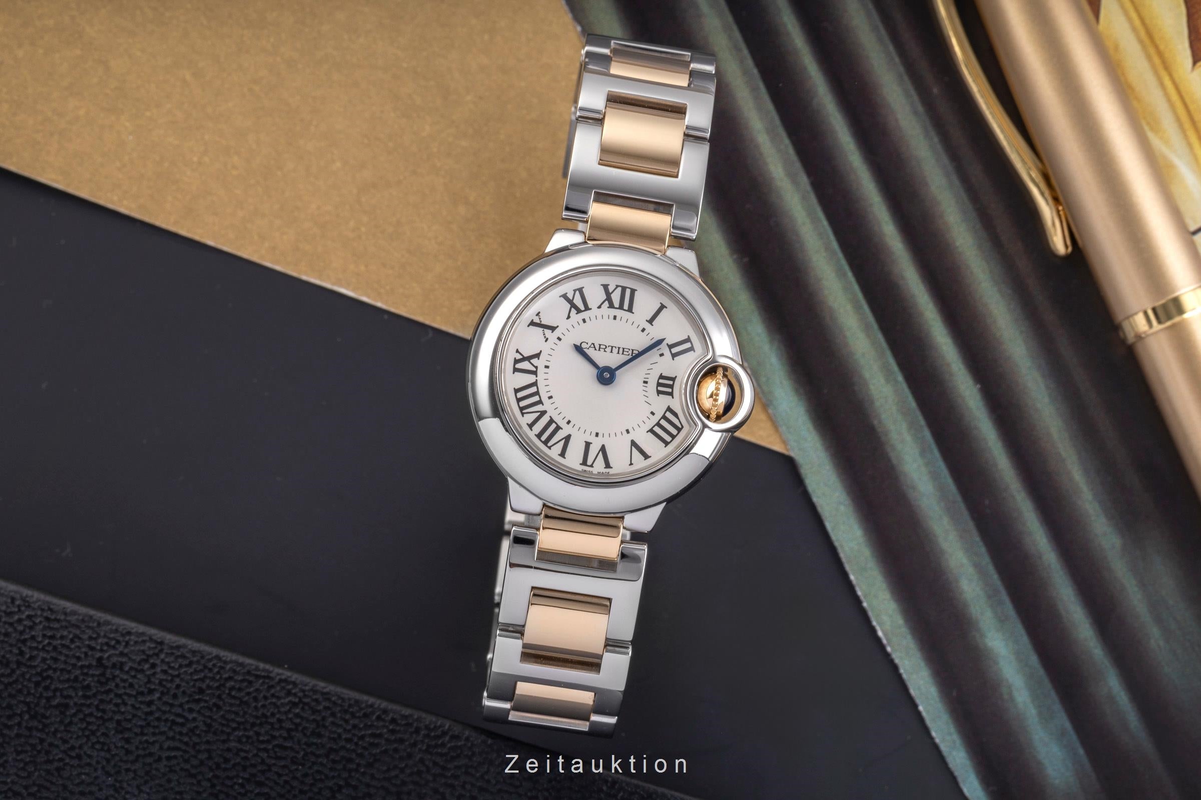 Cartier Ballon Bleu de Cartier steel / gold quartz women's watch W69007Z3  [2504956]