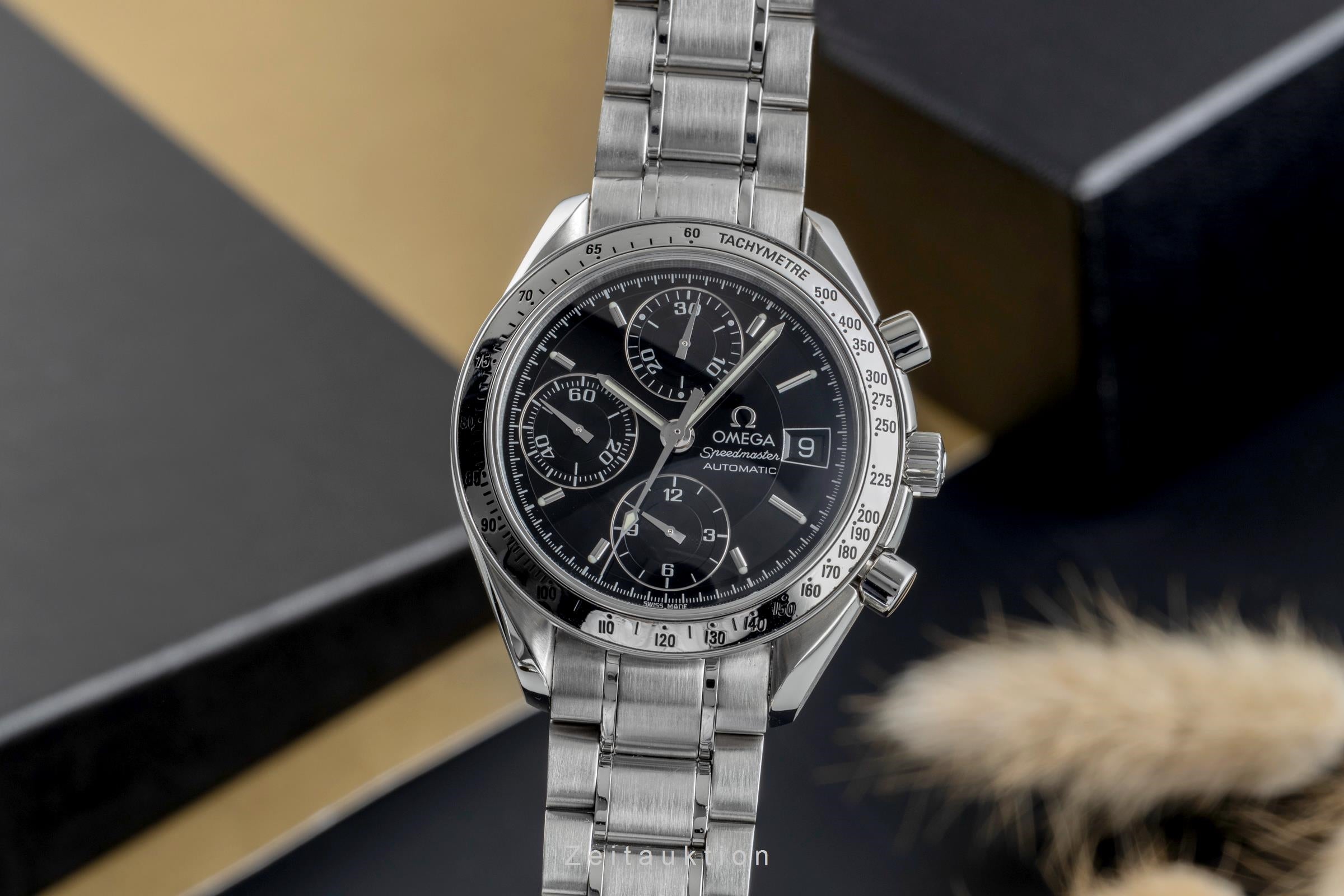Omega Speedmaster Date chronograph steel automatic Kal. 1152 Ref