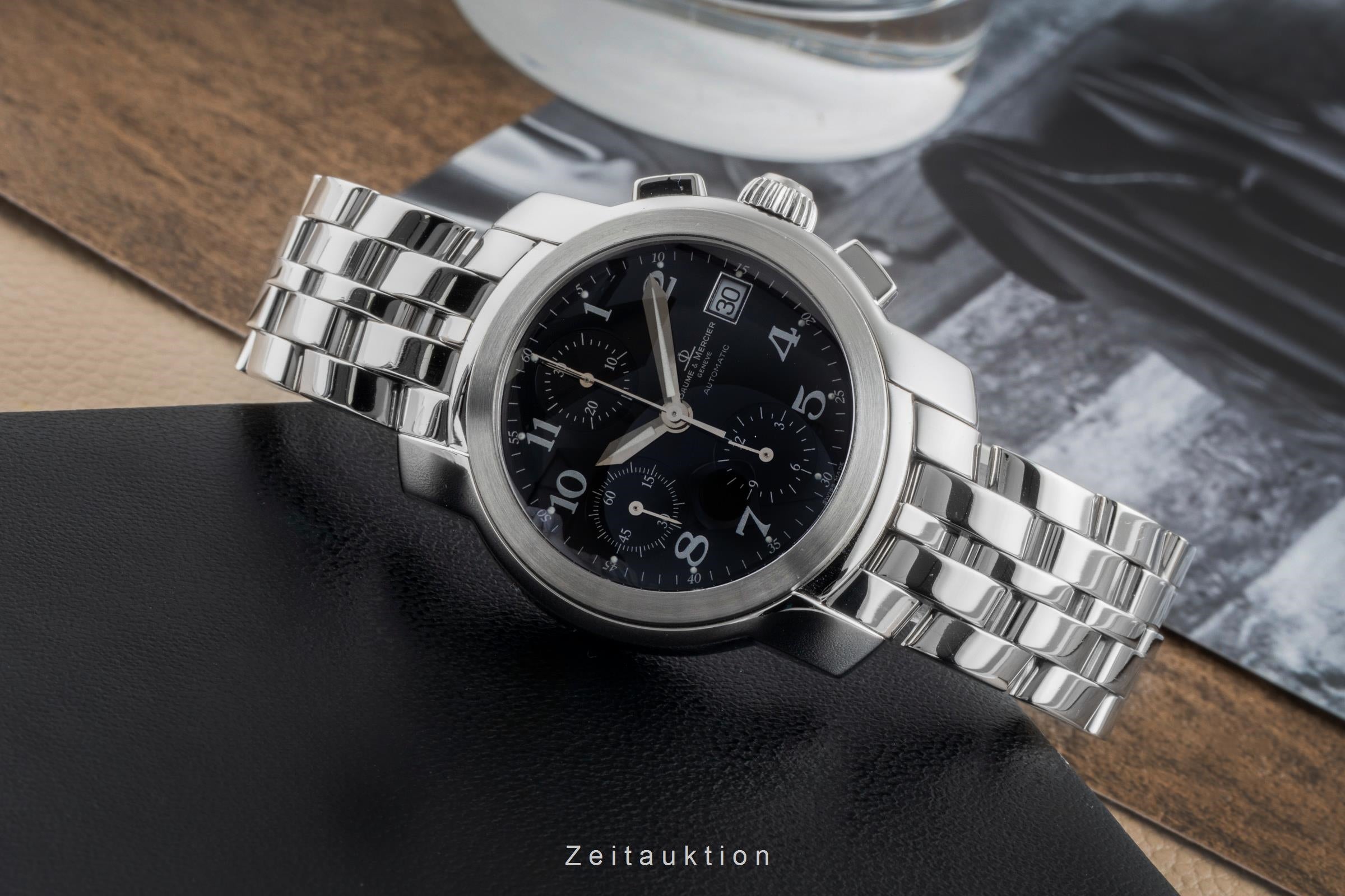 Baume & Mercier Capeland chronograph steel automatic men's watch MOAO6859  MV045216  [2504974]